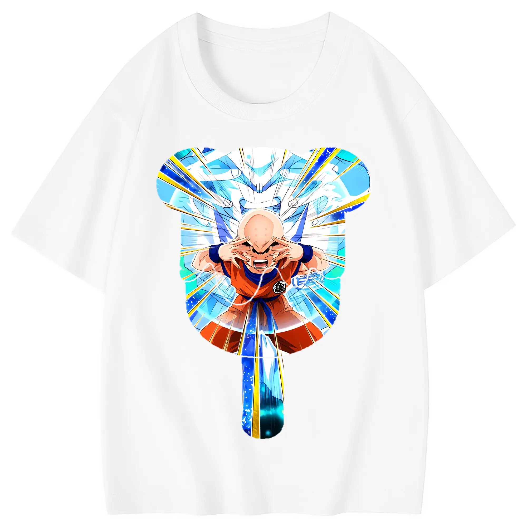 ドラゴンボール グッズクリリン - 綿100％ キッズTシャツ ・ フロントプリント ・ 快適 通気性 ・ スポーツ カジュアル 散歩用
