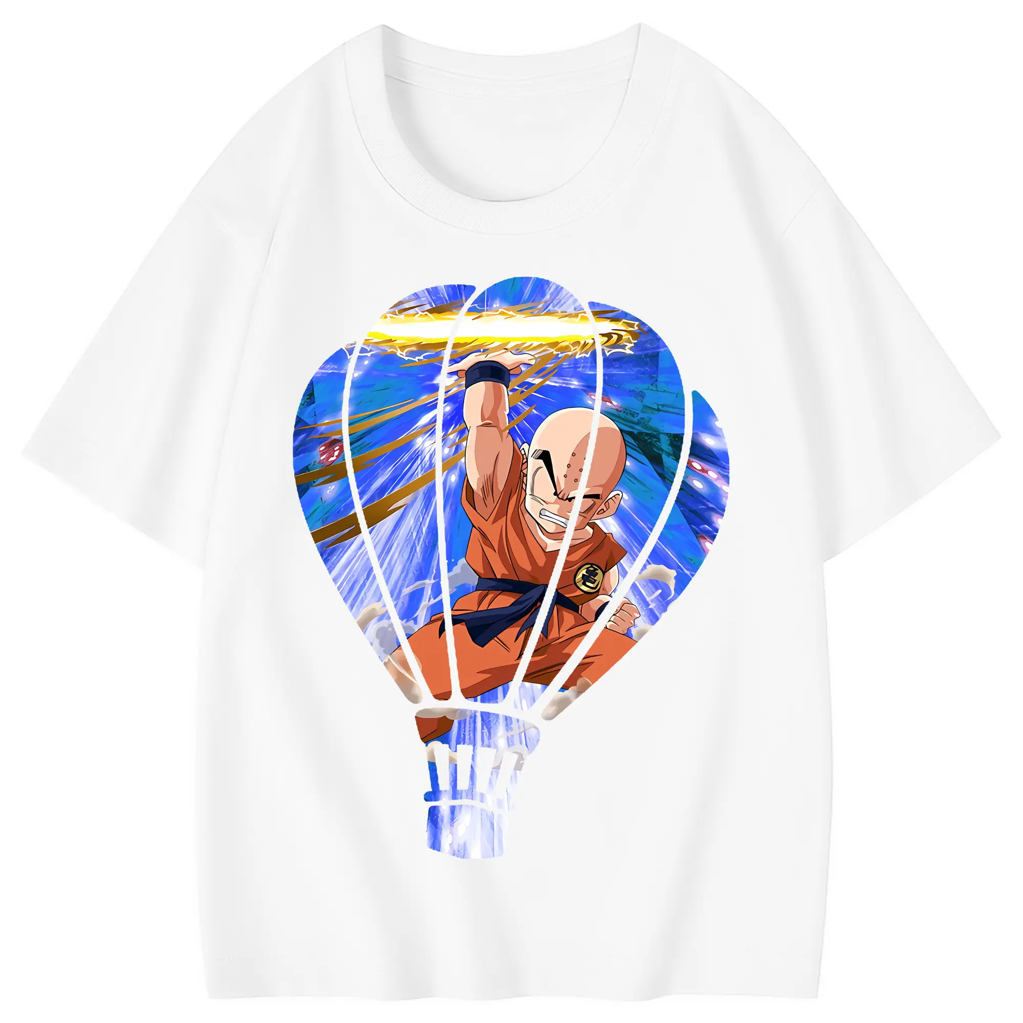 ドラゴンボール グッズクリリン - 綿100％ キッズTシャツ ・ フロントプリント ・ 快適 通気性 ・ スポーツ カジュアル 散歩用