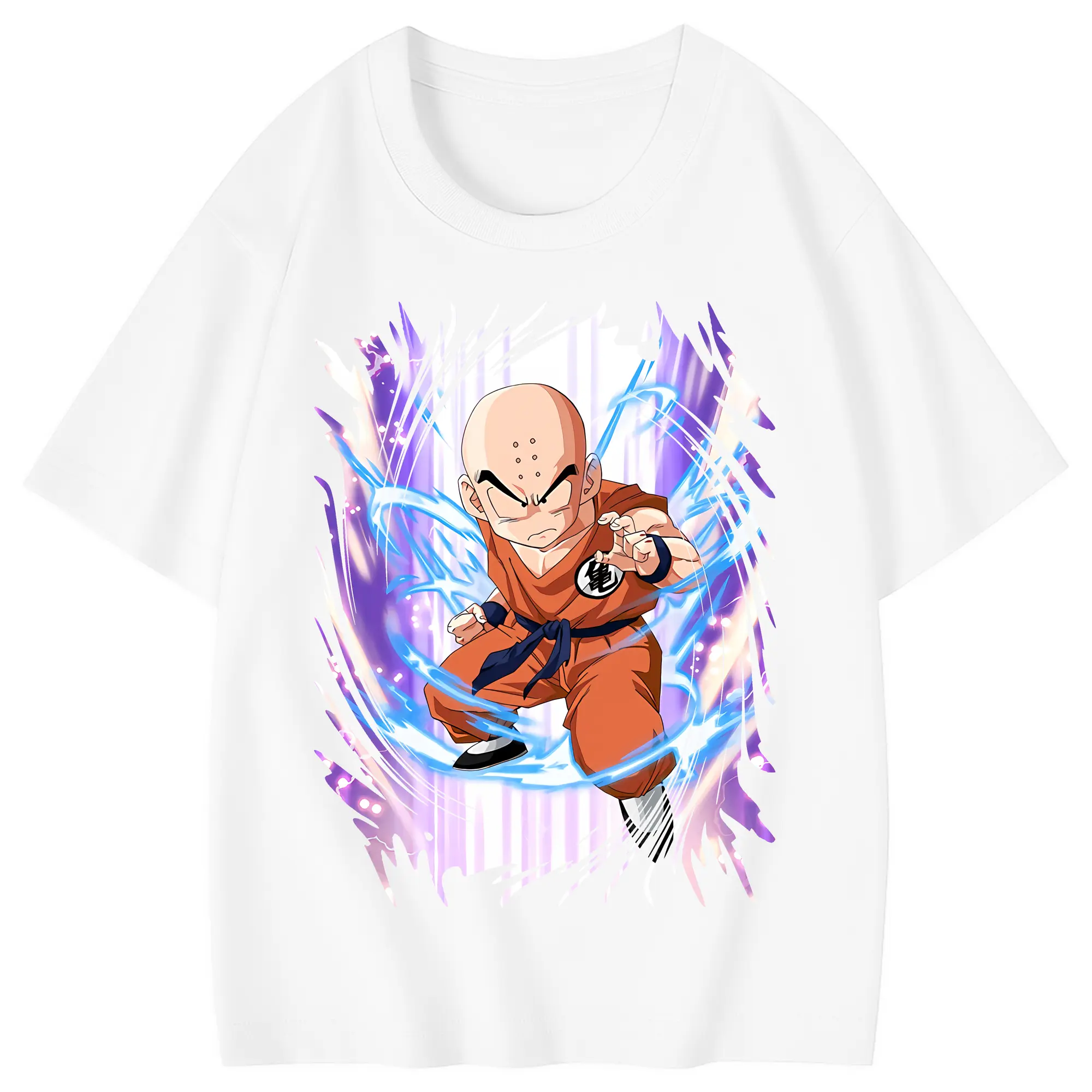 ドラゴンボール グッズクリリン - 綿100％ キッズTシャツ ・ フロントプリント ・ 快適 通気性 ・ スポーツ カジュアル 散歩用