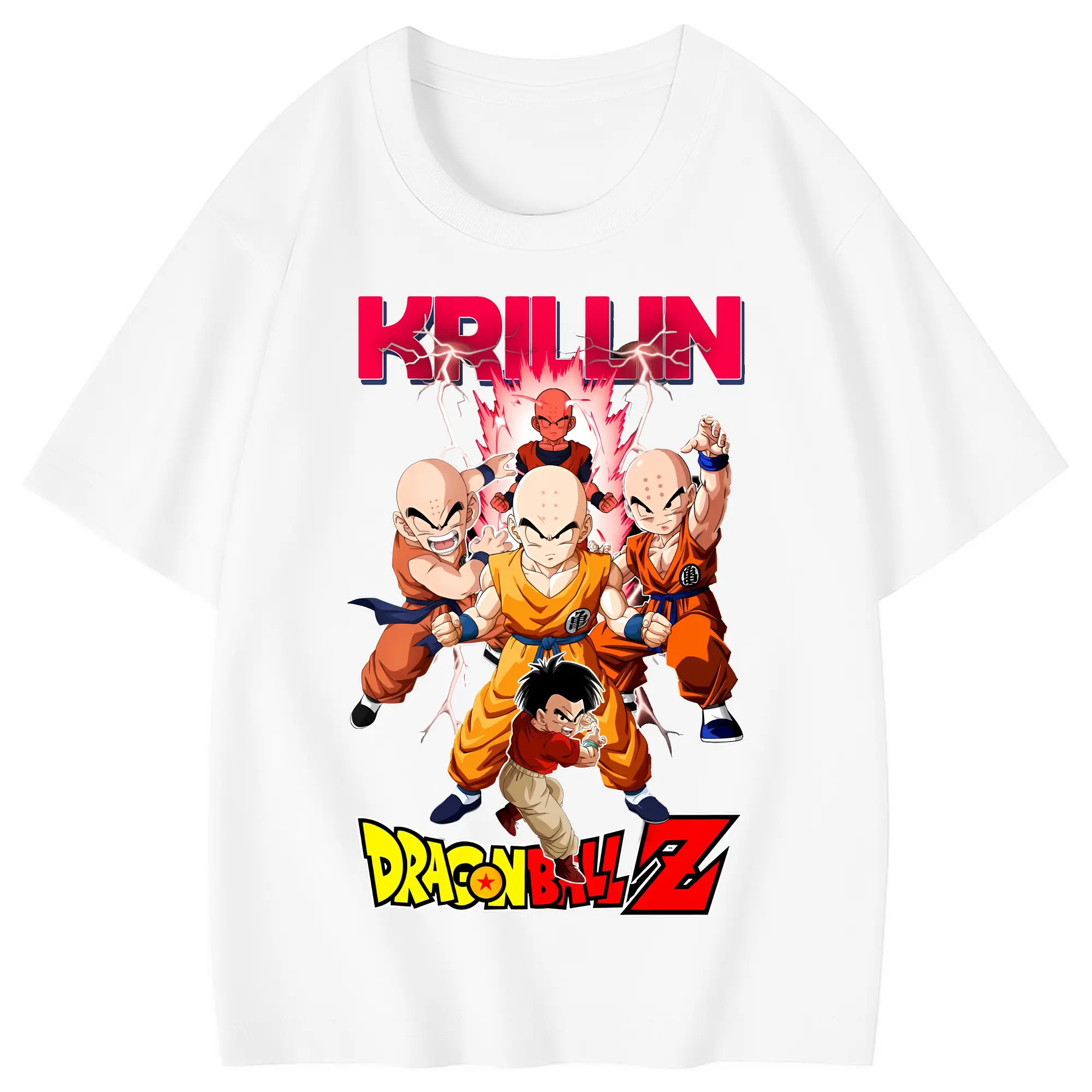 ドラゴンボール グッズクリリン - 綿100％ キッズTシャツ ・ フロントプリント ・ 快適 通気性 ・ スポーツ カジュアル 散歩用
