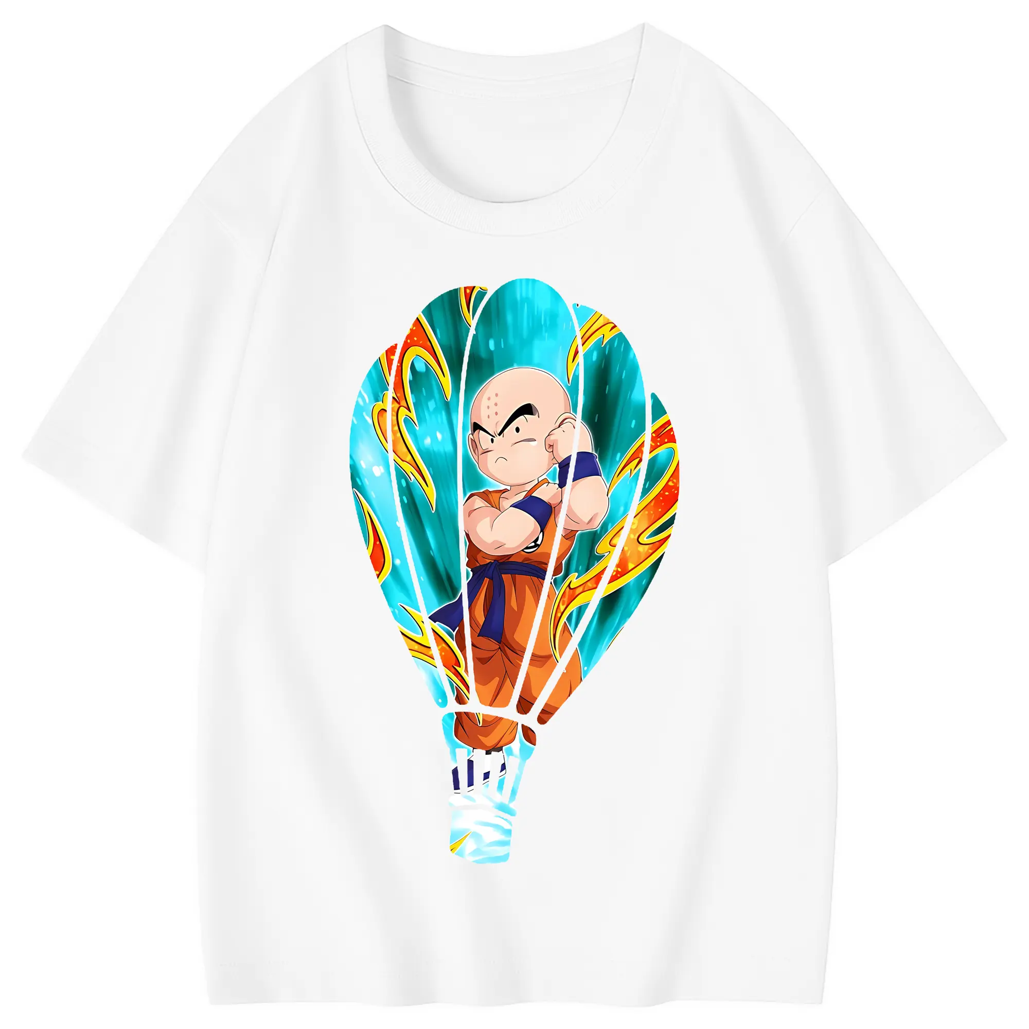 ドラゴンボール グッズクリリン - 綿100％ キッズTシャツ ・ フロントプリント ・ 快適 通気性 ・ スポーツ カジュアル 散歩用