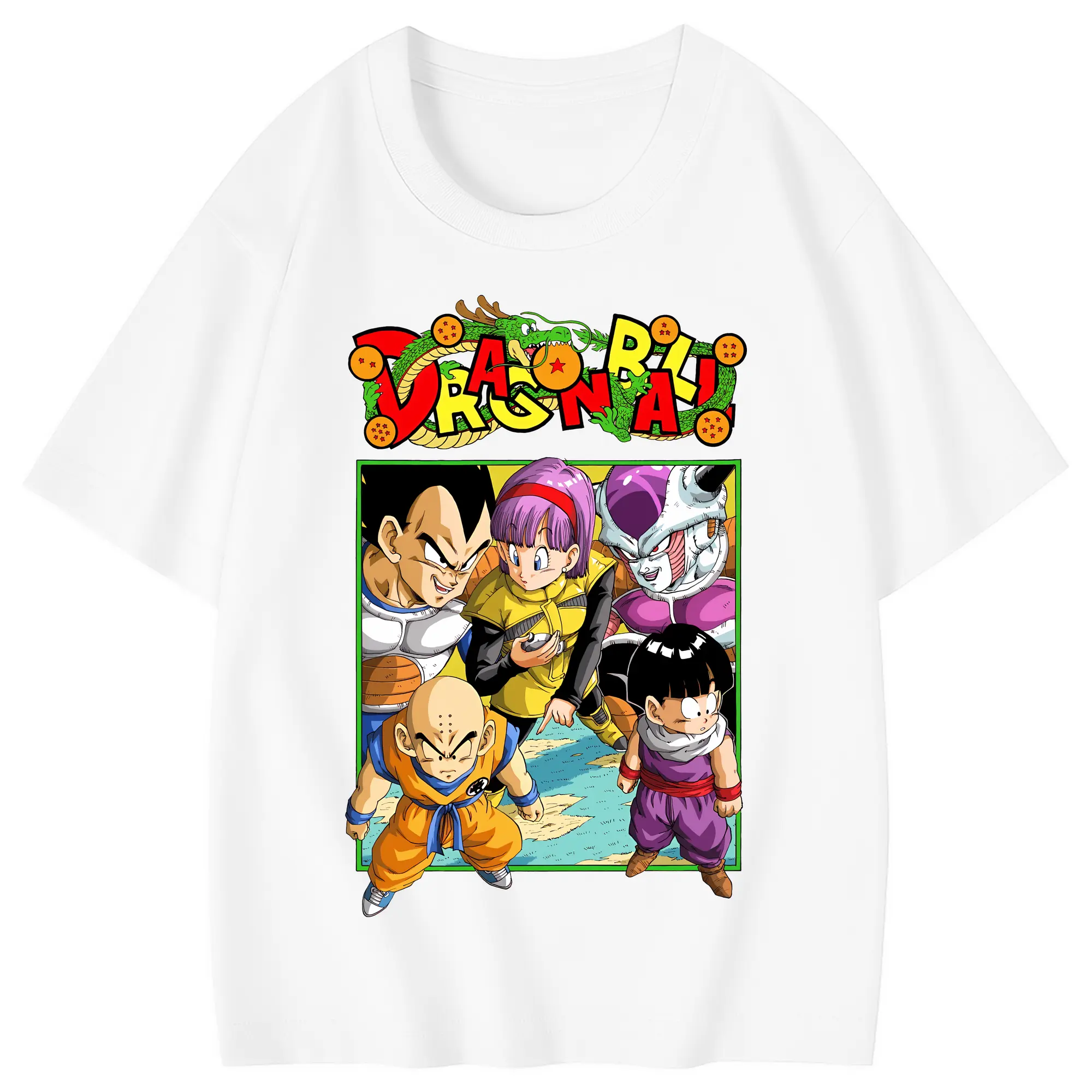 ドラゴンボール グッズクリリン - 綿100％ キッズTシャツ ・ フロントプリント ・ 快適 通気性 ・ スポーツ カジュアル 散歩用