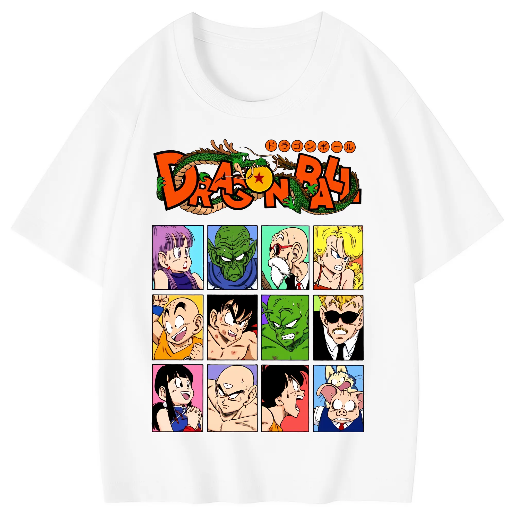 ドラゴンボール グッズクリリン - 綿100％ キッズTシャツ ・ フロントプリント ・ 快適 通気性 ・ スポーツ カジュアル 散歩用