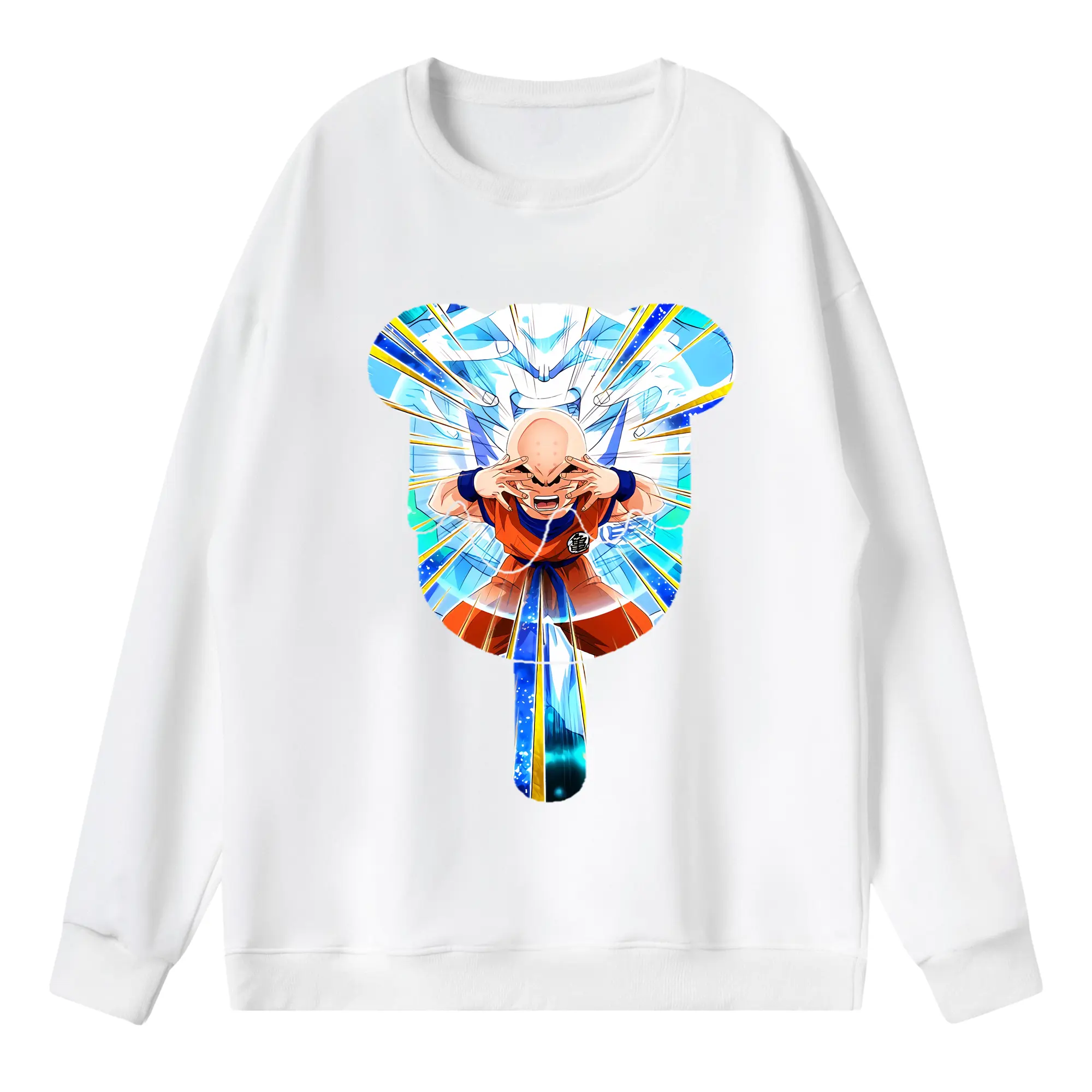 ドラゴンボール グッズクリリン - 薄手 クルーネック スウェット 裏毛260g · ポリエステル 春秋向け カジュアル 男女兼用 · トレーナー デイリー スポーツ 散歩に最適