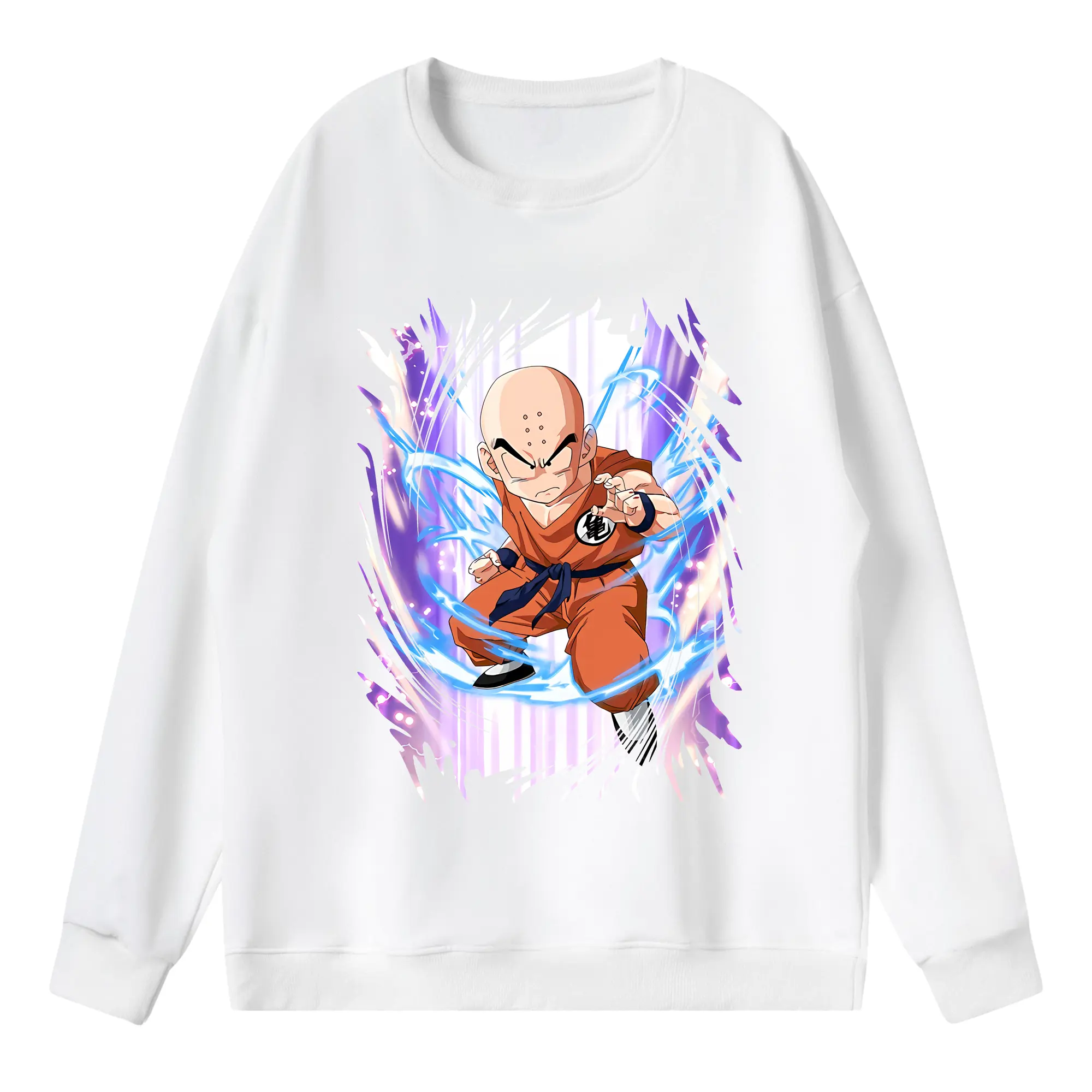 ドラゴンボール グッズクリリン - 薄手 クルーネック スウェット 裏毛260g · ポリエステル 春秋向け カジュアル 男女兼用 · トレーナー デイリー スポーツ 散歩に最適