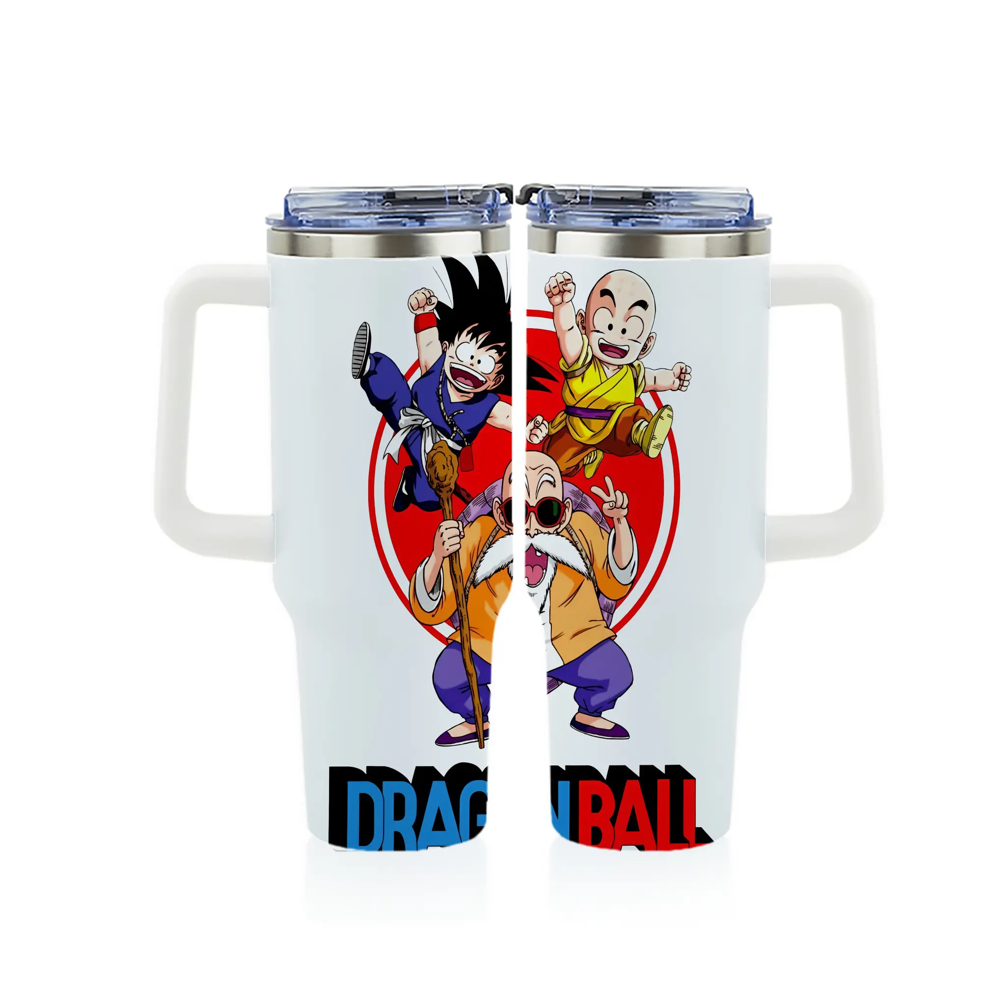 ドラゴンボール グッズ 亀仙人 - 1200mL フルプリント車用タンブラー ・ 304ステンレス 内側 ・ 201ステンレス 外側 ・ 保温 保冷 ・ 通勤 ドライブ アウトドア用