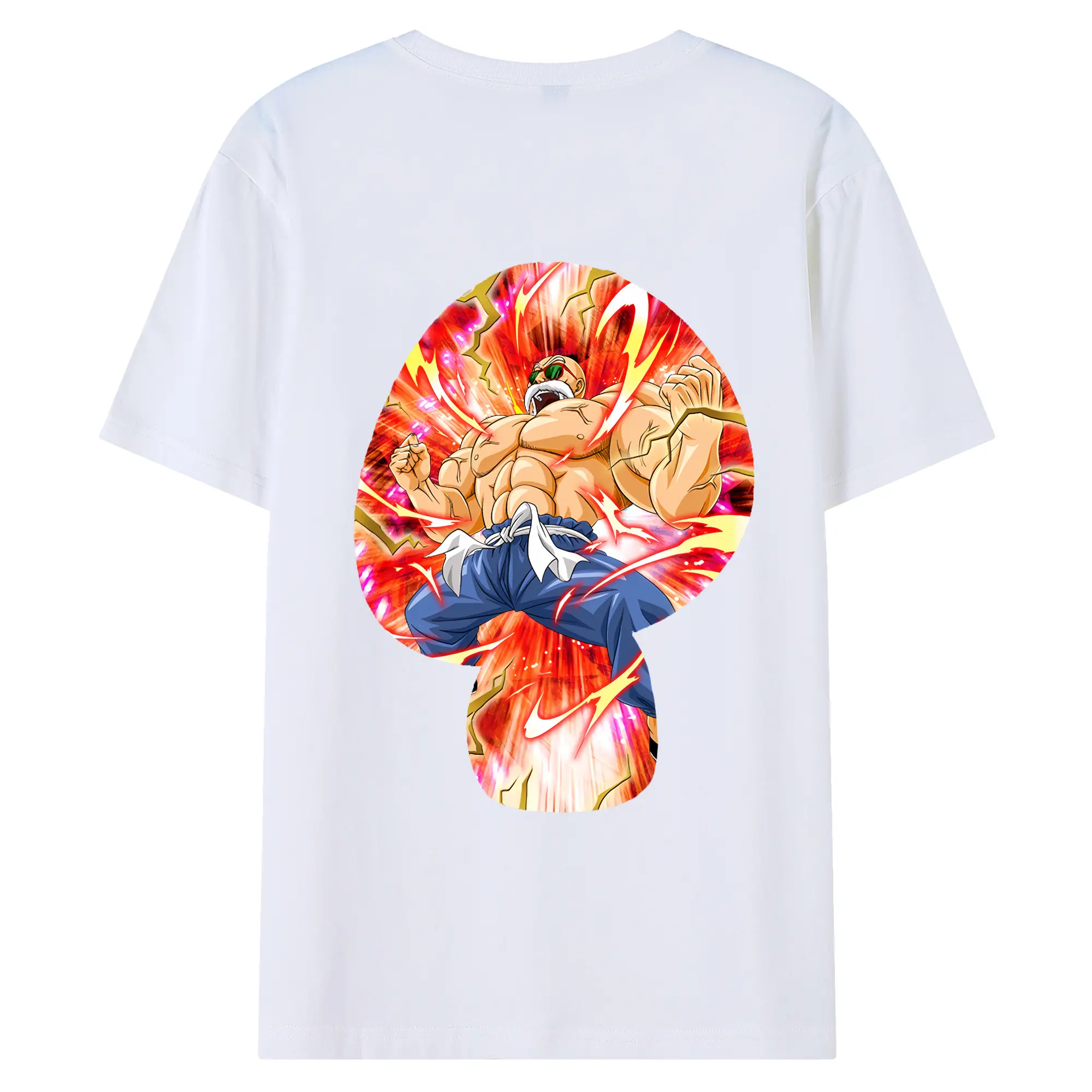 ドラゴンボール グッズ 亀仙人 - 綿100％ 半袖Tシャツ ・ バックプリント ・ 快適 通気性 ・ 日常使い 散歩 スポーツ用