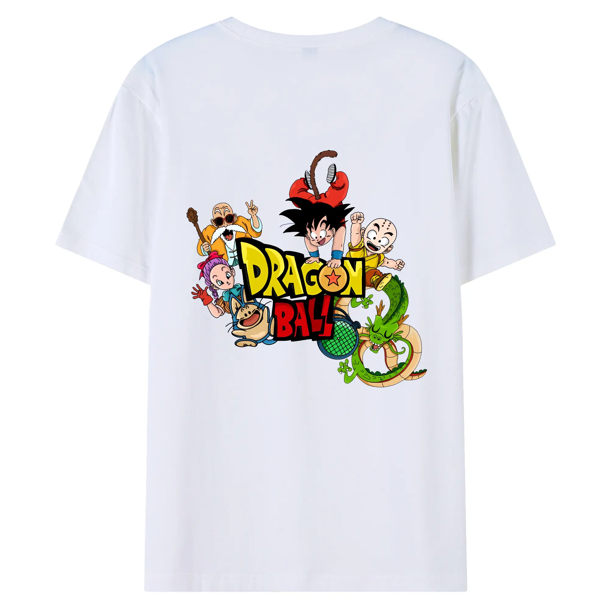 ドラゴンボール グッズ 亀仙人 - 綿100％ 半袖Tシャツ ・ バックプリント ・ 快適 通気性 ・ 日常使い 散歩 スポーツ用