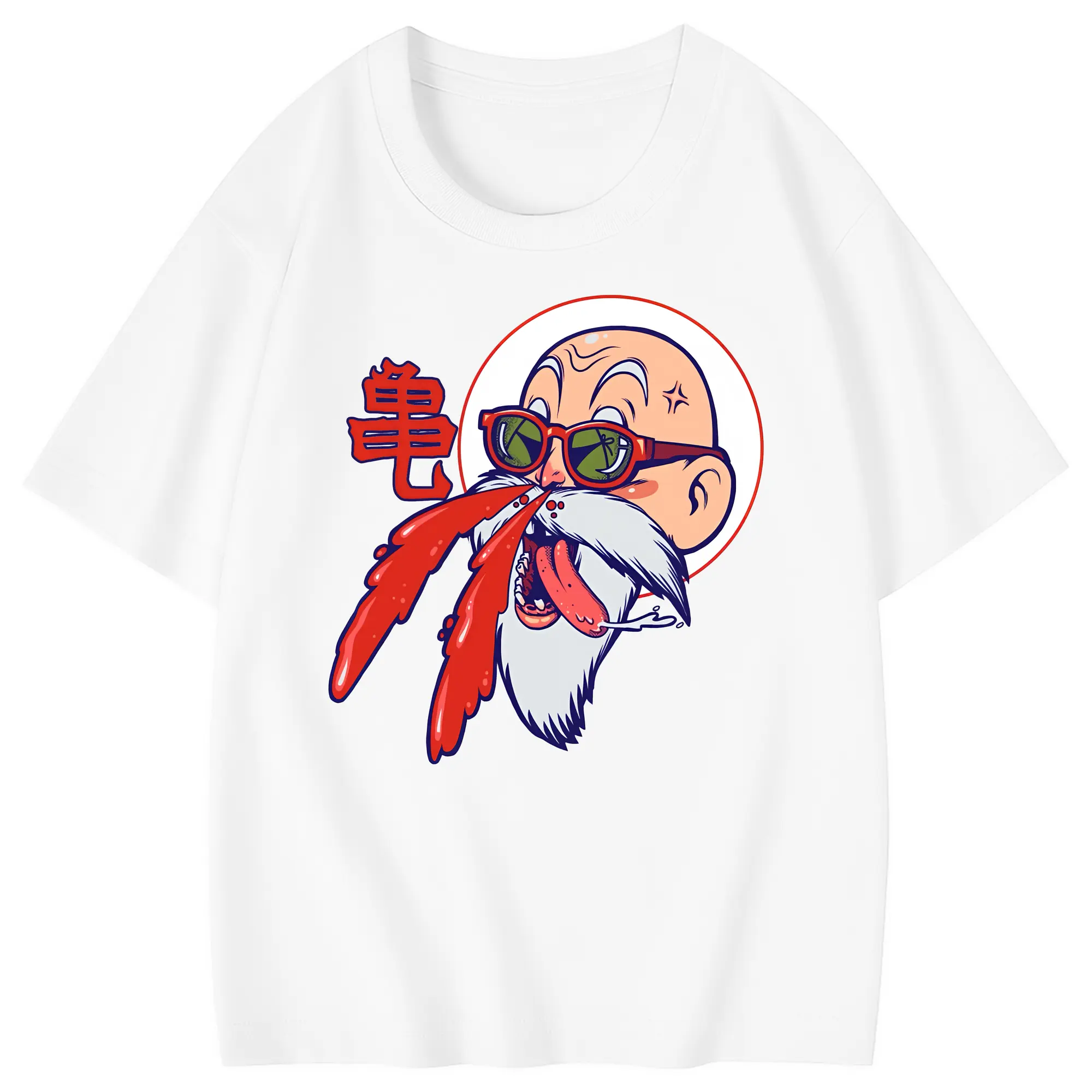 ドラゴンボール グッズ 亀仙人 - 綿100％ キッズTシャツ ・ フロントプリント ・ 快適 通気性 ・ スポーツ カジュアル 散歩用