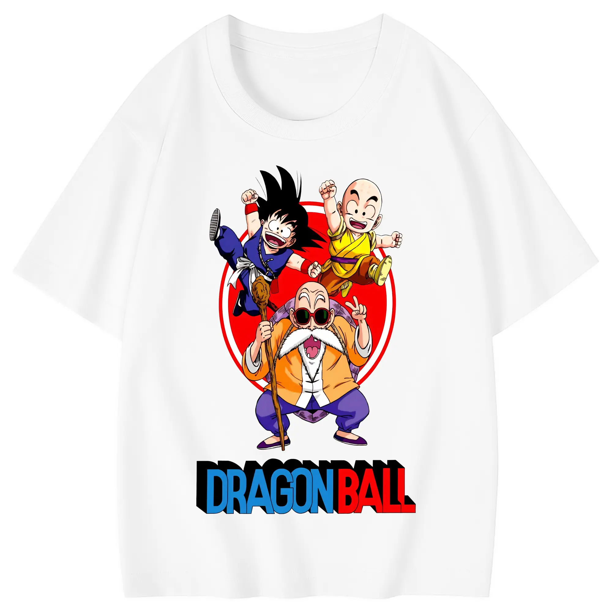 ドラゴンボール グッズ 亀仙人 - 綿100％ キッズTシャツ ・ フロントプリント ・ 快適 通気性 ・ スポーツ カジュアル 散歩用
