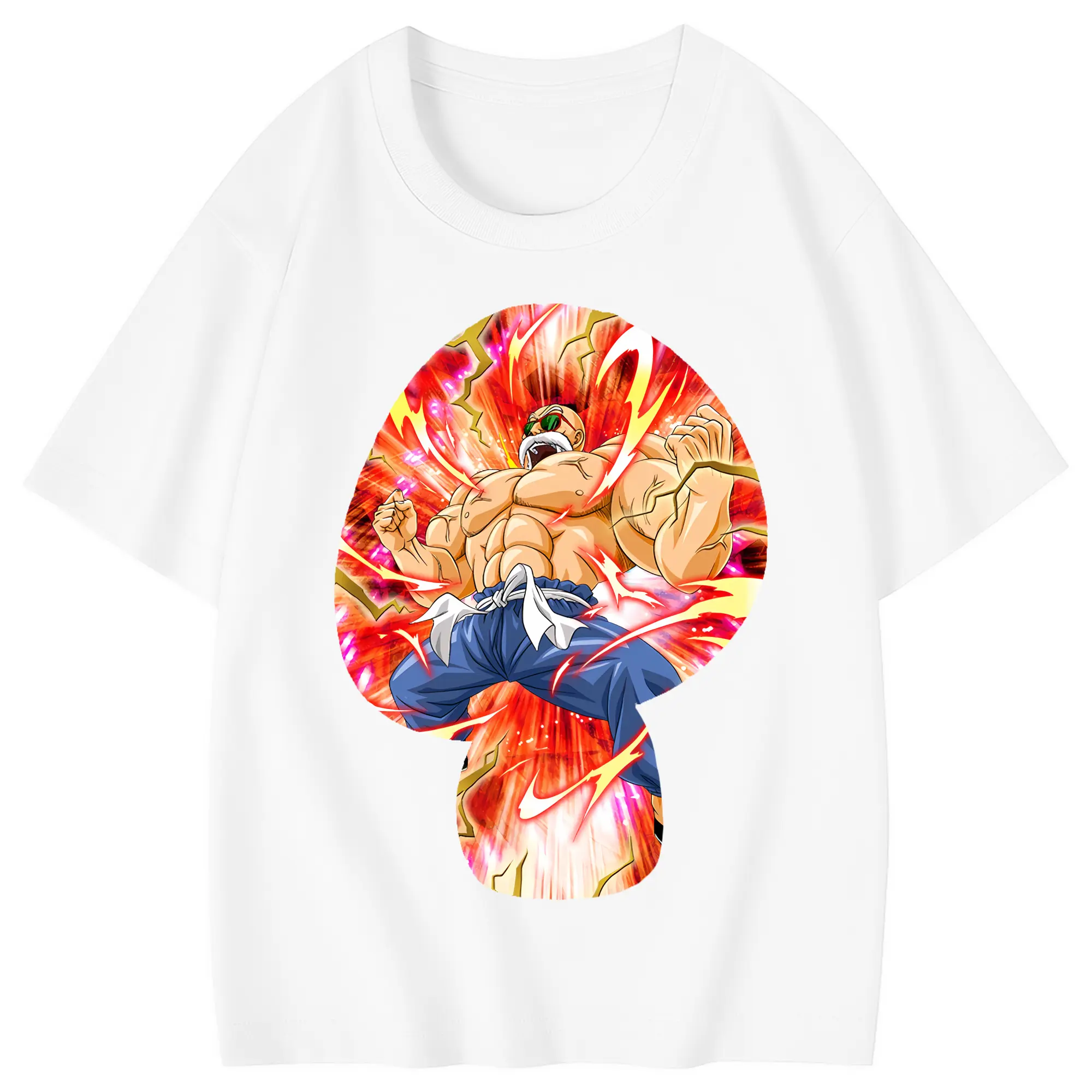 ドラゴンボール グッズ 亀仙人 - 綿100％ キッズTシャツ ・ フロントプリント ・ 快適 通気性 ・ スポーツ カジュアル 散歩用
