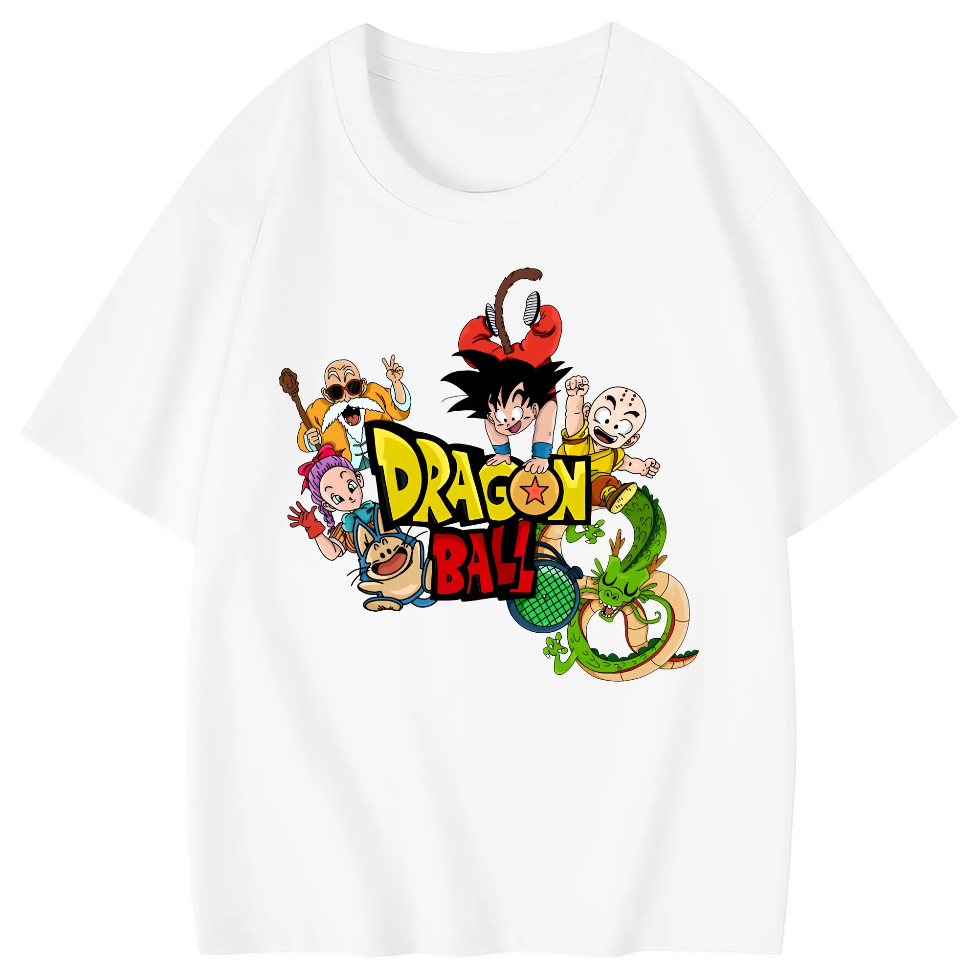 ドラゴンボール グッズ 亀仙人 - 綿100％ キッズTシャツ ・ フロントプリント ・ 快適 通気性 ・ スポーツ カジュアル 散歩用