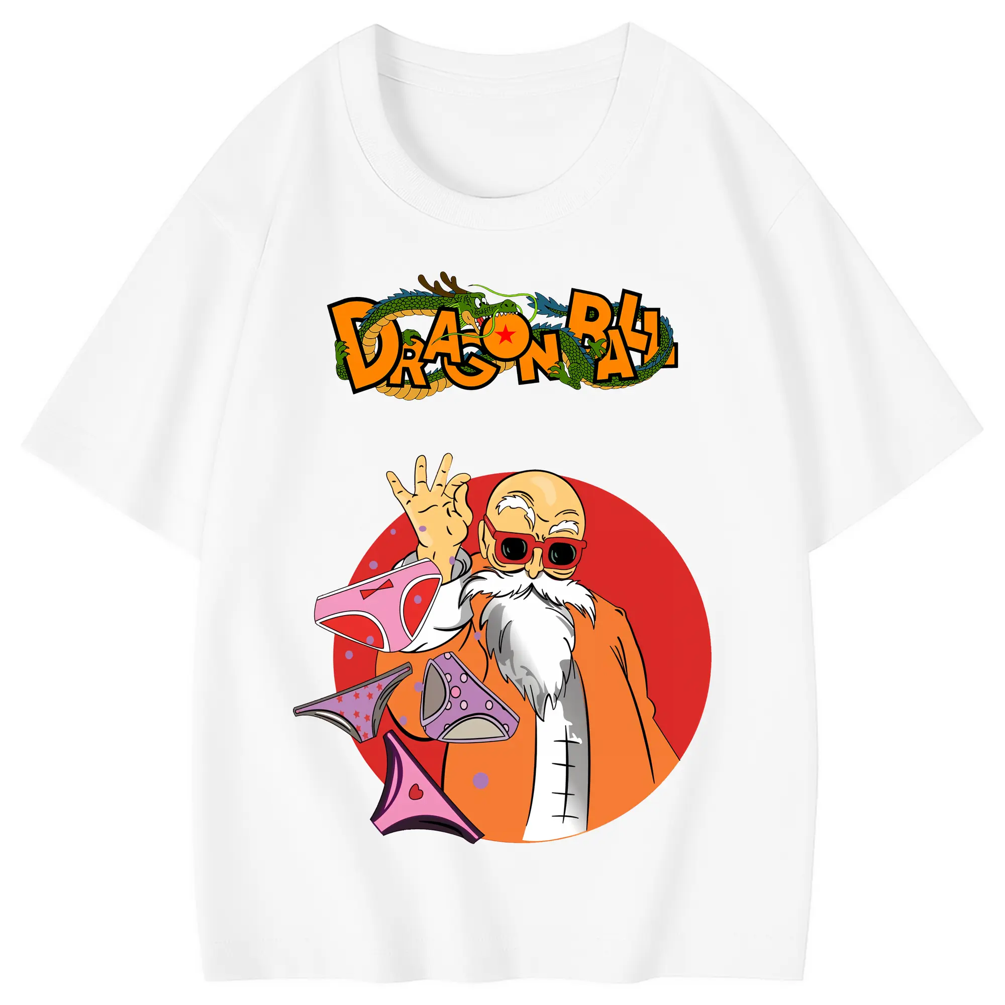 ドラゴンボール グッズ 亀仙人 - 綿100％ キッズTシャツ ・ フロントプリント ・ 快適 通気性 ・ スポーツ カジュアル 散歩用