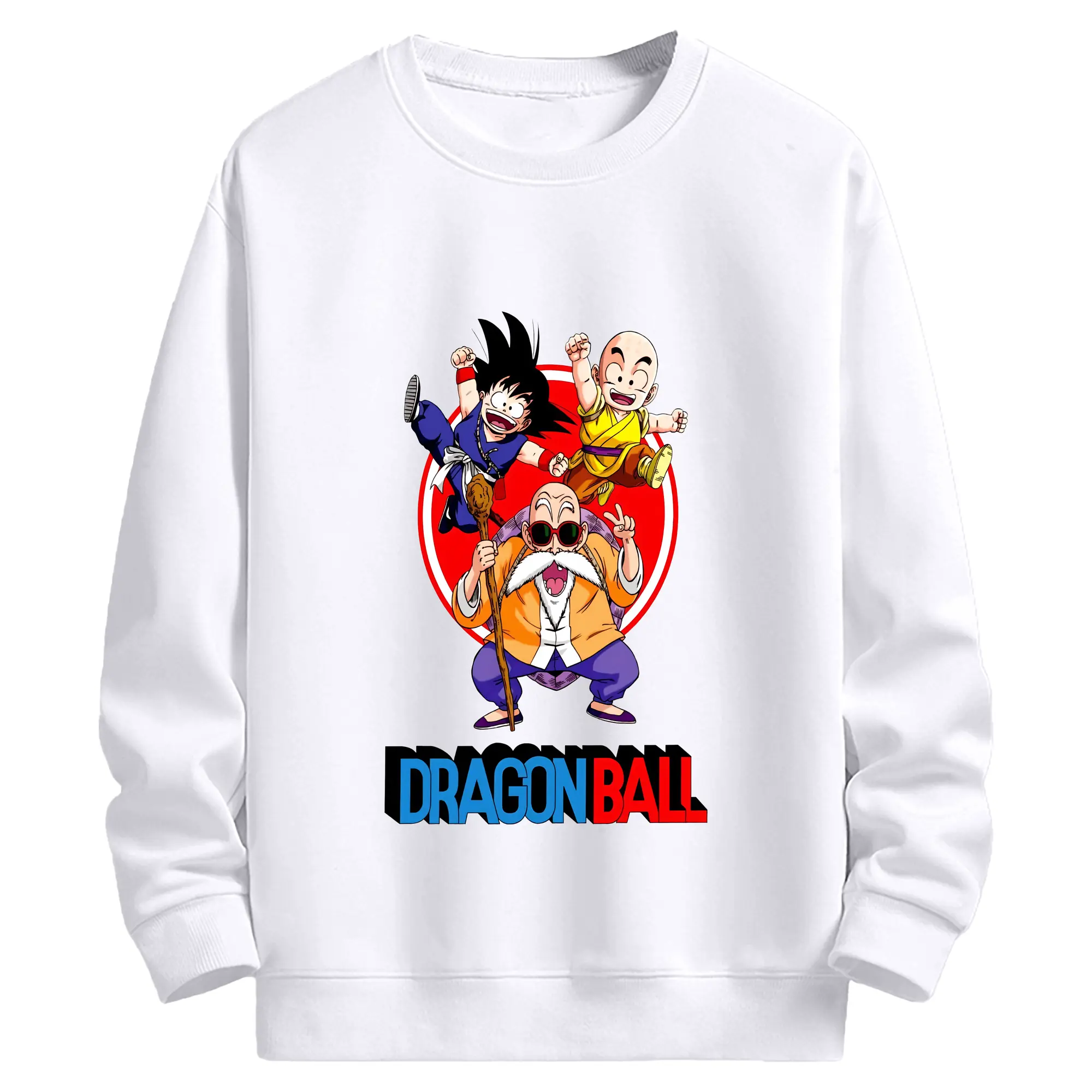 ドラゴンボール グッズ 亀仙人 - 高品質 クルーネック スウェット ・ コットン59％ ポリエステル41％ ・ ユニセックス 長袖 トレーナー ・ カジュアル デイリー スポーツ 散歩用