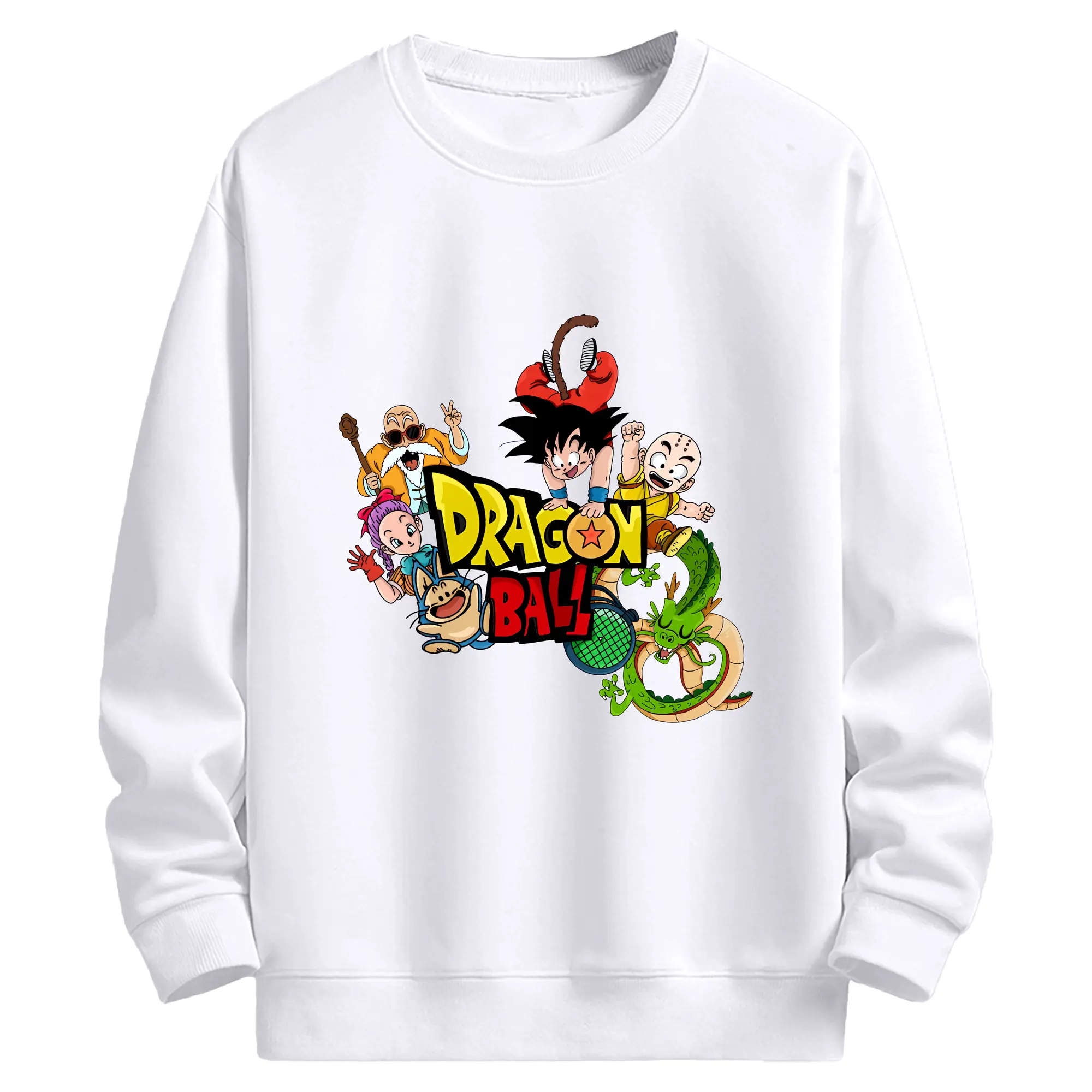 ドラゴンボール グッズ 亀仙人 - 高品質 クルーネック スウェット ・ コットン59％ ポリエステル41％ ・ ユニセックス 長袖 トレーナー ・ カジュアル デイリー スポーツ 散歩用