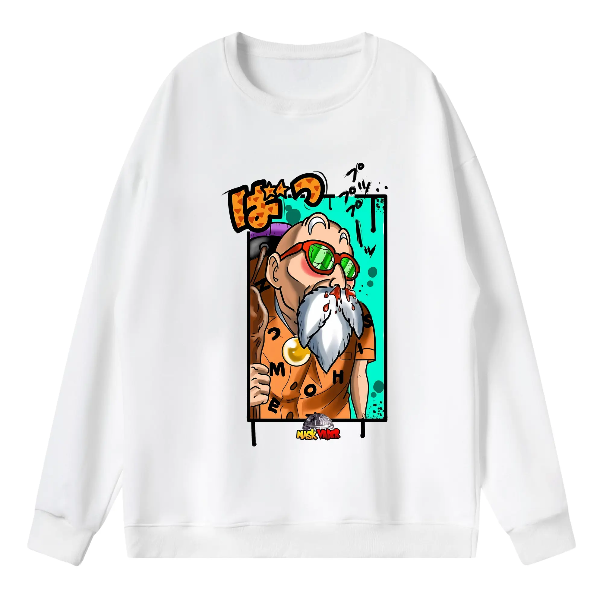 ドラゴンボール グッズ 亀仙人 - 薄手 クルーネック スウェット 裏毛260g · ポリエステル 春秋向け カジュアル 男女兼用 · トレーナー デイリー スポーツ 散歩に最適