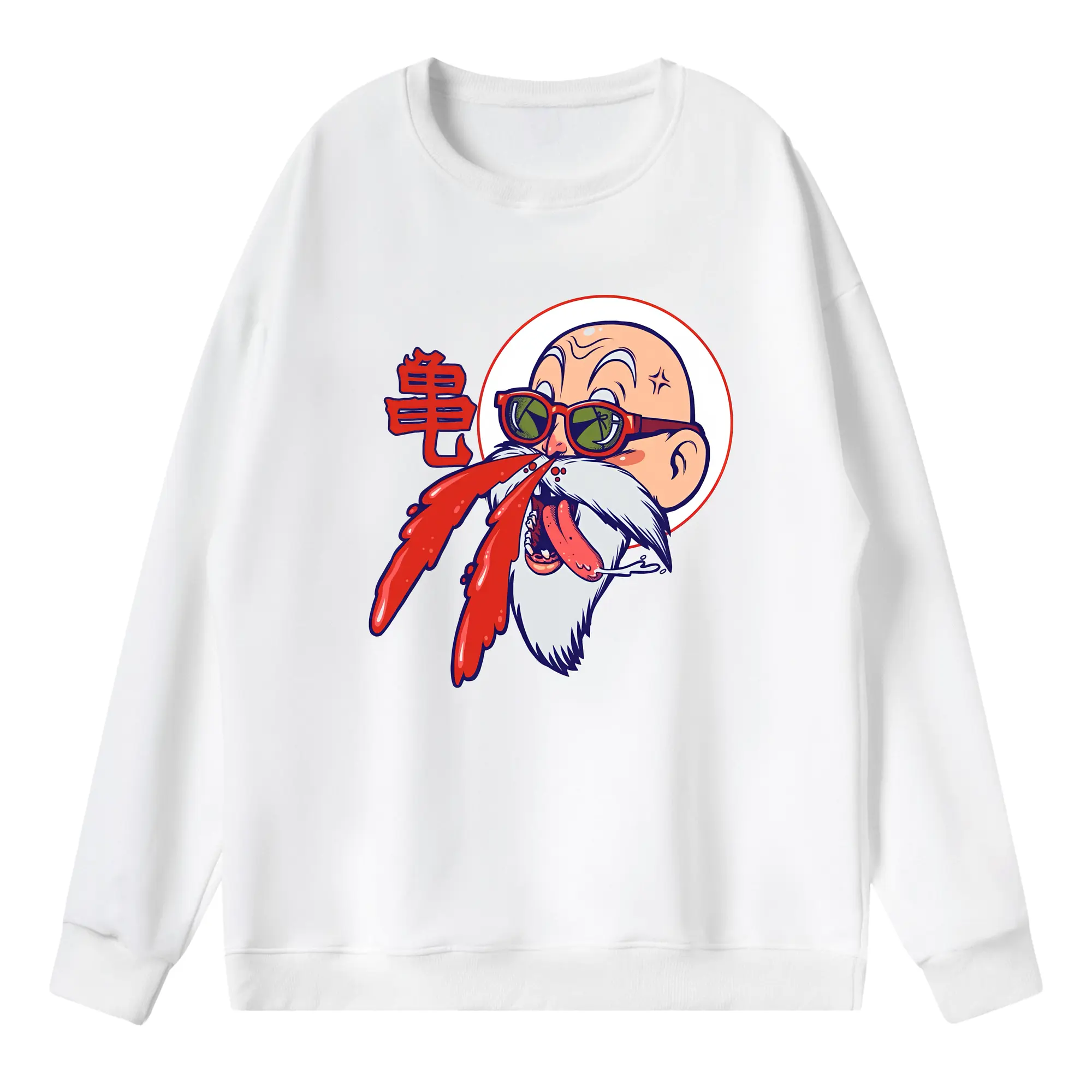 ドラゴンボール グッズ 亀仙人 - 薄手 クルーネック スウェット 裏毛260g · ポリエステル 春秋向け カジュアル 男女兼用 · トレーナー デイリー スポーツ 散歩に最適