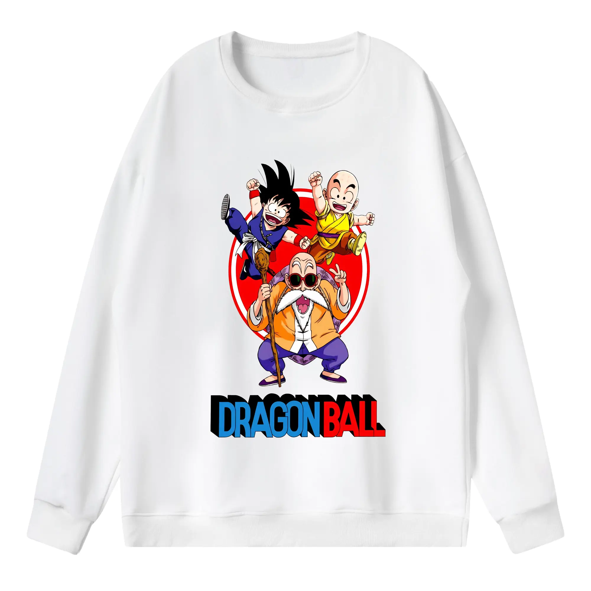 ドラゴンボール グッズ 亀仙人 - 薄手 クルーネック スウェット 裏毛260g · ポリエステル 春秋向け カジュアル 男女兼用 · トレーナー デイリー スポーツ 散歩に最適