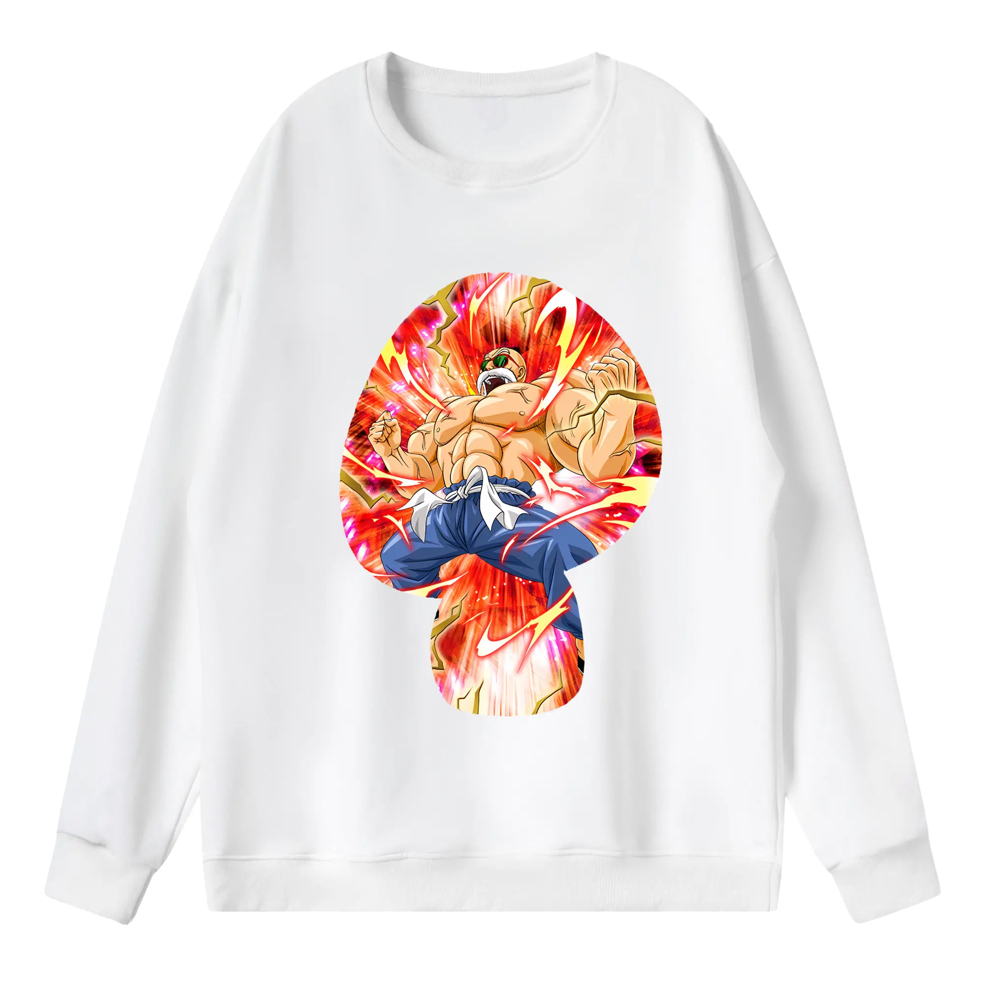 ドラゴンボール グッズ 亀仙人 - 薄手 クルーネック スウェット 裏毛260g · ポリエステル 春秋向け カジュアル 男女兼用 · トレーナー デイリー スポーツ 散歩に最適