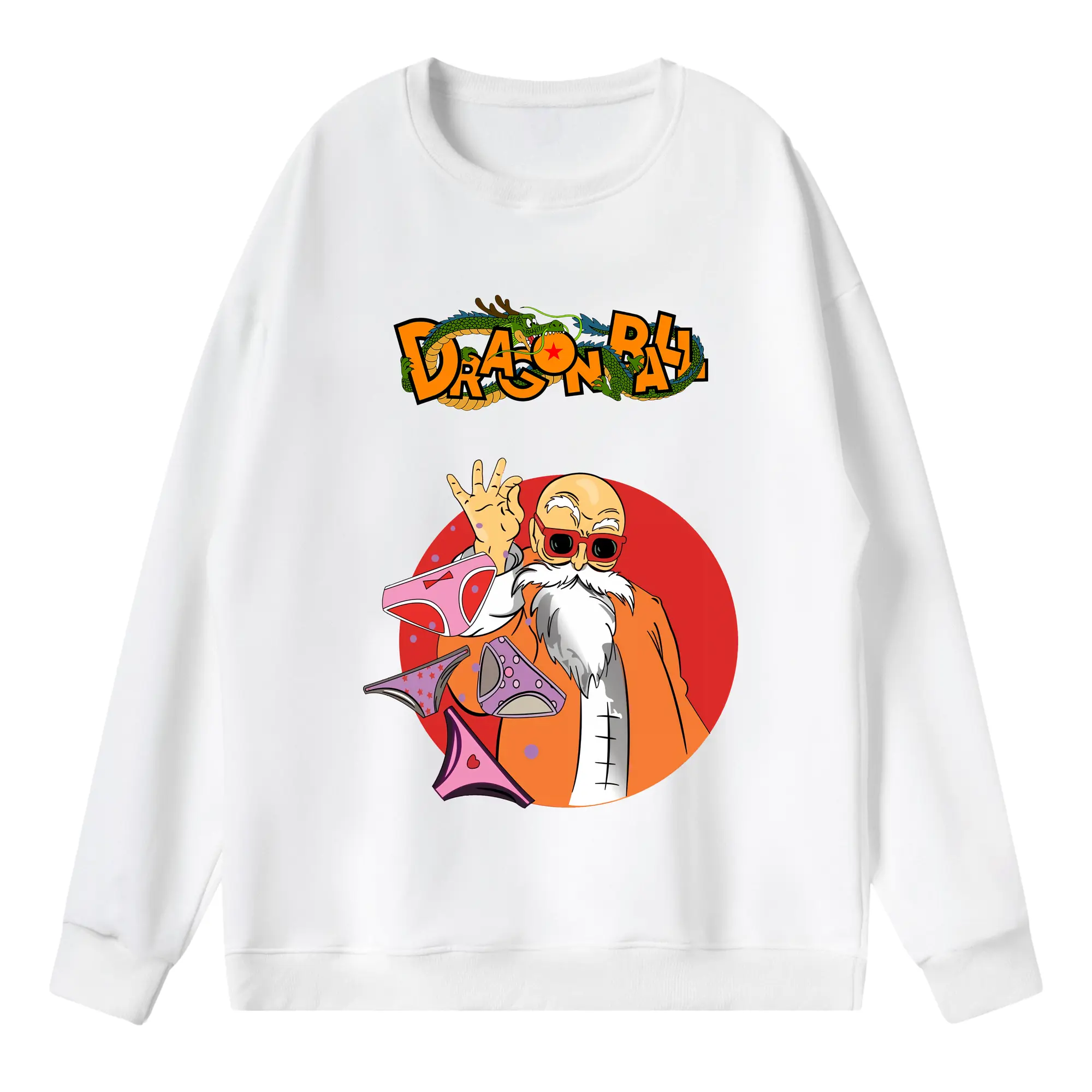 ドラゴンボール グッズ 亀仙人 - 薄手 クルーネック スウェット 裏毛260g · ポリエステル 春秋向け カジュアル 男女兼用 · トレーナー デイリー スポーツ 散歩に最適