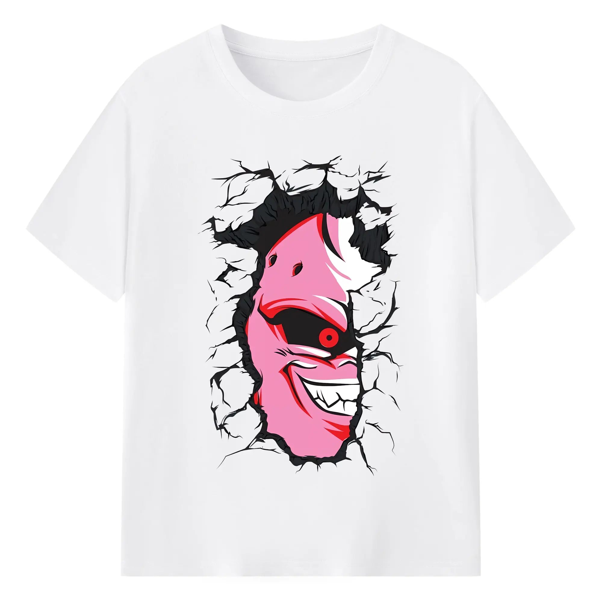 ドラゴンボール グッズ まじん ブウ - 綿100％ 半袖Tシャツ ・ フロントプリント ・ 快適 通気性 ・ 日常使い 散歩 スポーツ用