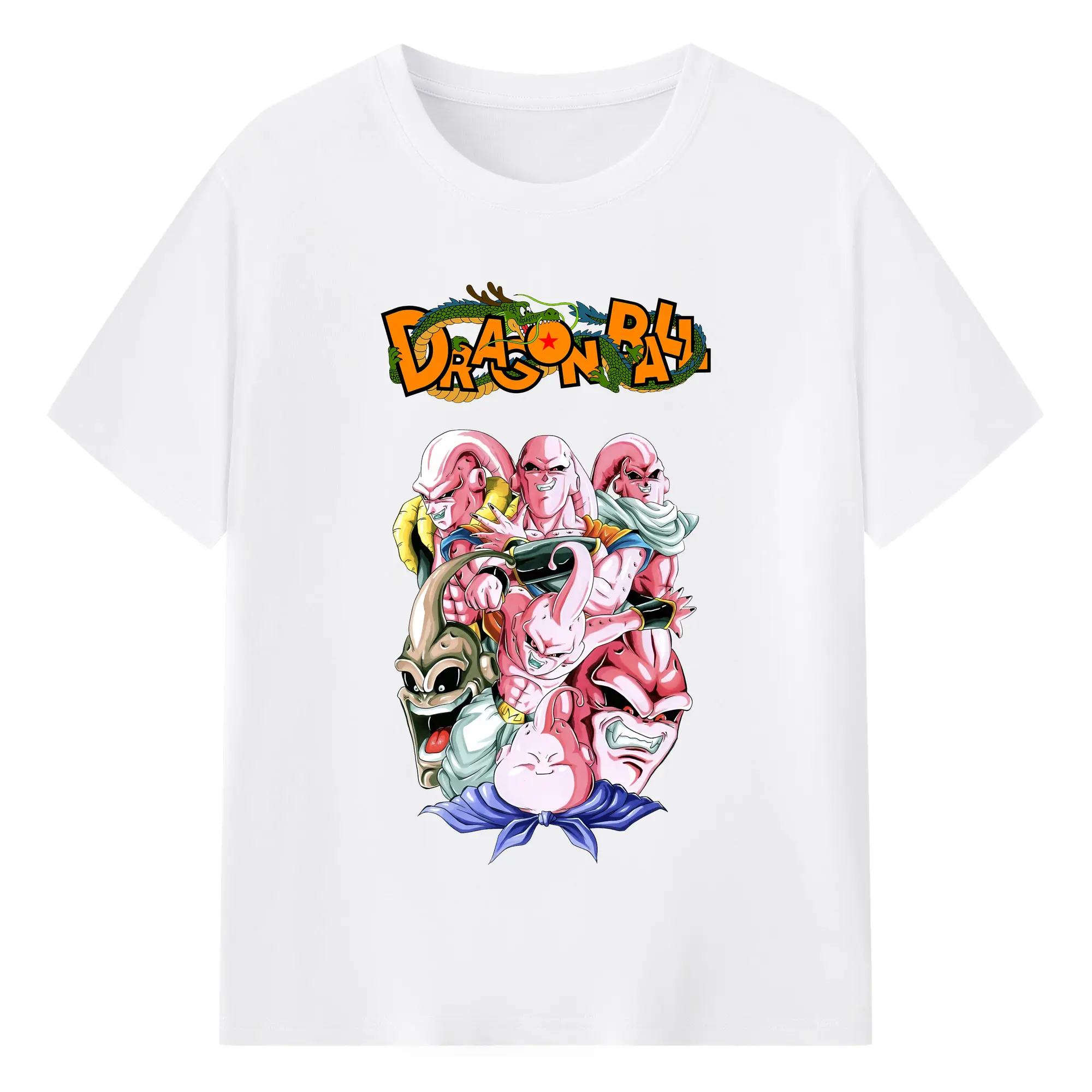 ドラゴンボール グッズ まじん ブウ - 綿100％ 半袖Tシャツ ・ フロントプリント ・ 快適 通気性 ・ 日常使い 散歩 スポーツ用