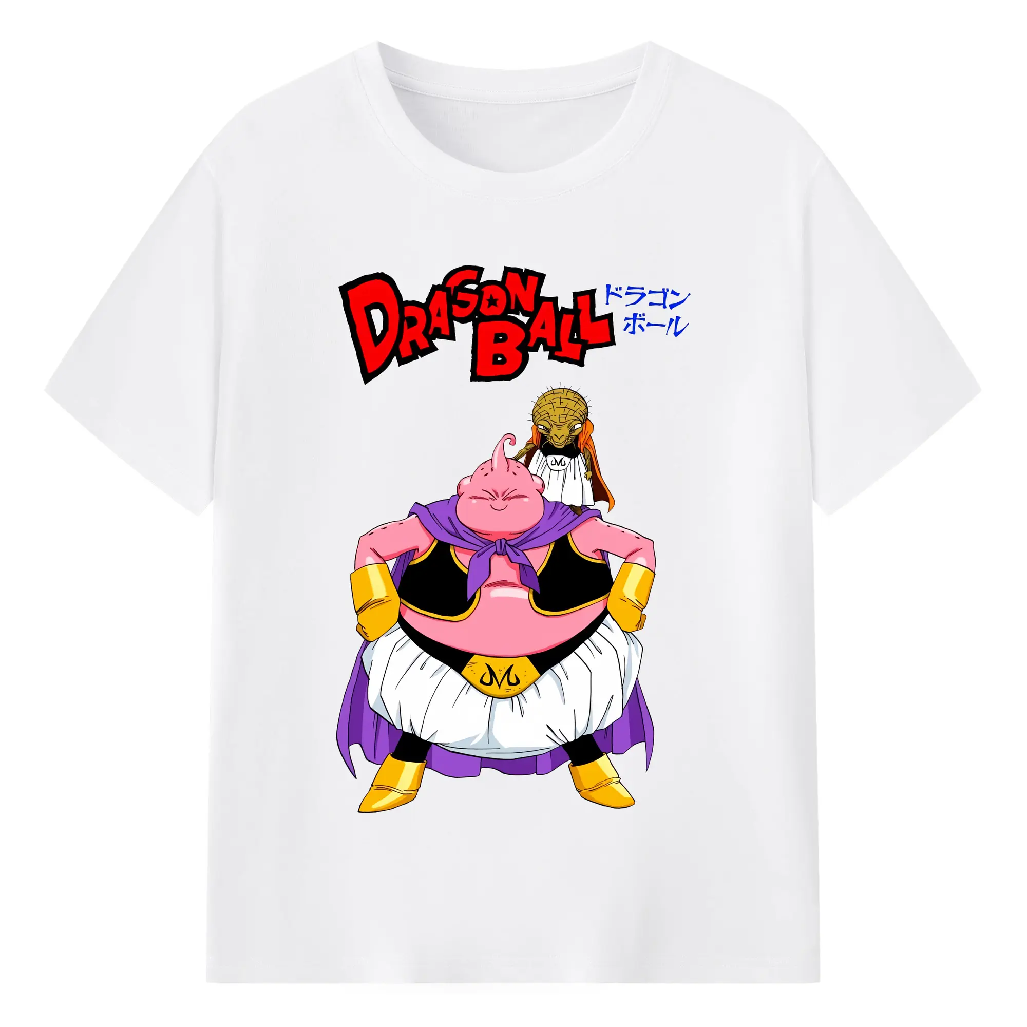 ドラゴンボール グッズ まじん ブウ - 綿100％ 半袖Tシャツ ・ フロントプリント ・ 快適 通気性 ・ 日常使い 散歩 スポーツ用