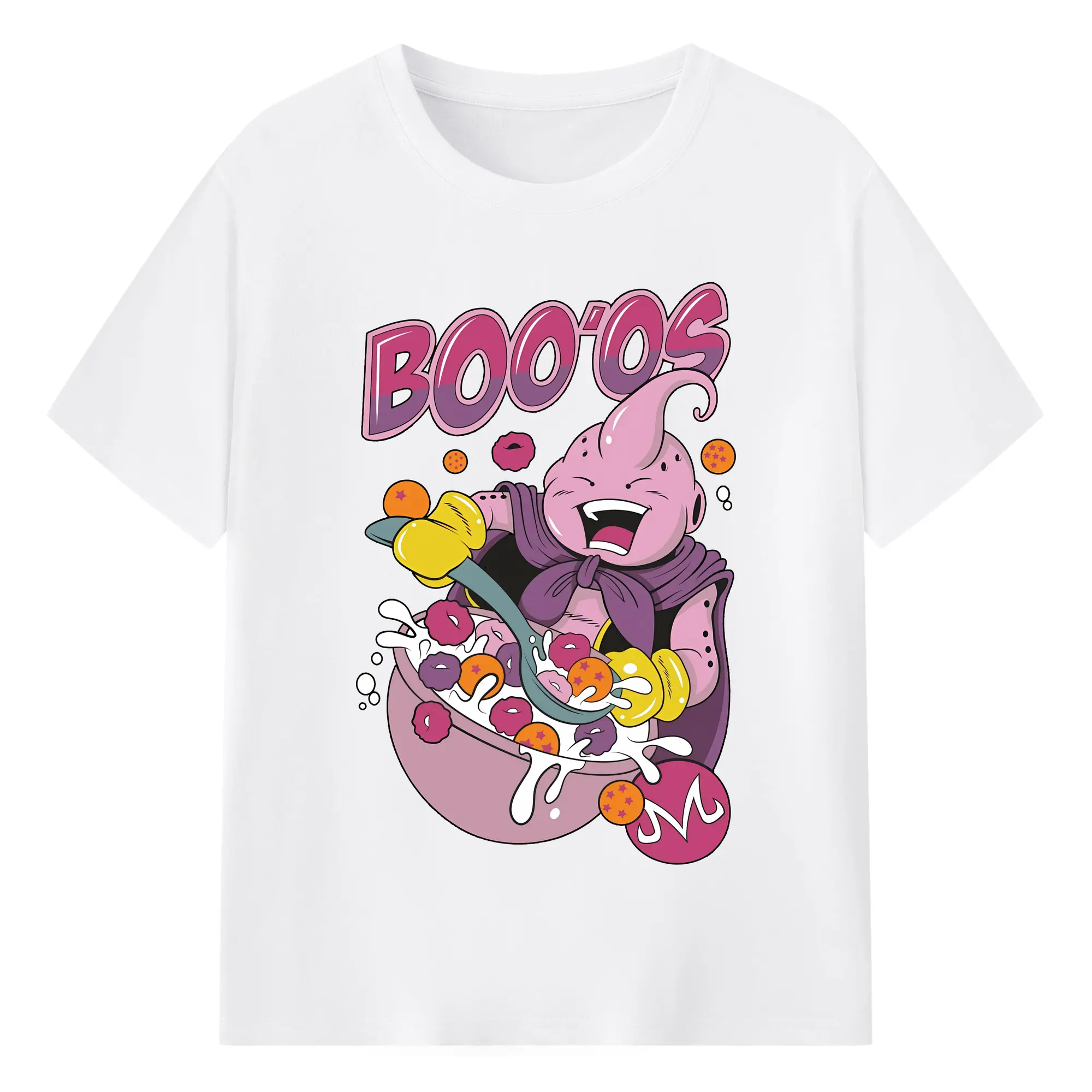 ドラゴンボール グッズ まじん ブウ - 綿100％ 半袖Tシャツ ・ フロントプリント ・ 快適 通気性 ・ 日常使い 散歩 スポーツ用
