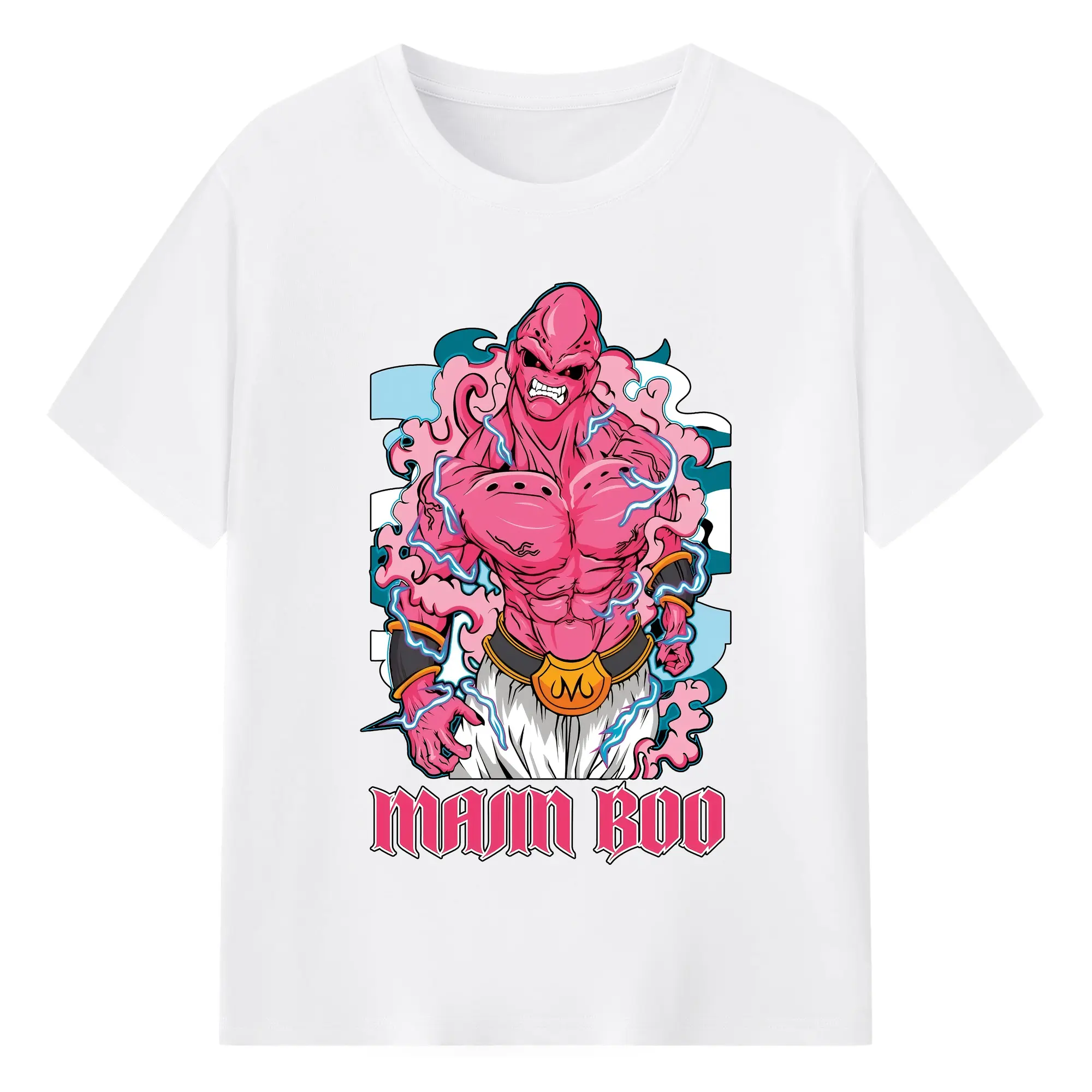ドラゴンボール グッズ まじん ブウ - 綿100％ 半袖Tシャツ ・ フロントプリント ・ 快適 通気性 ・ 日常使い 散歩 スポーツ用