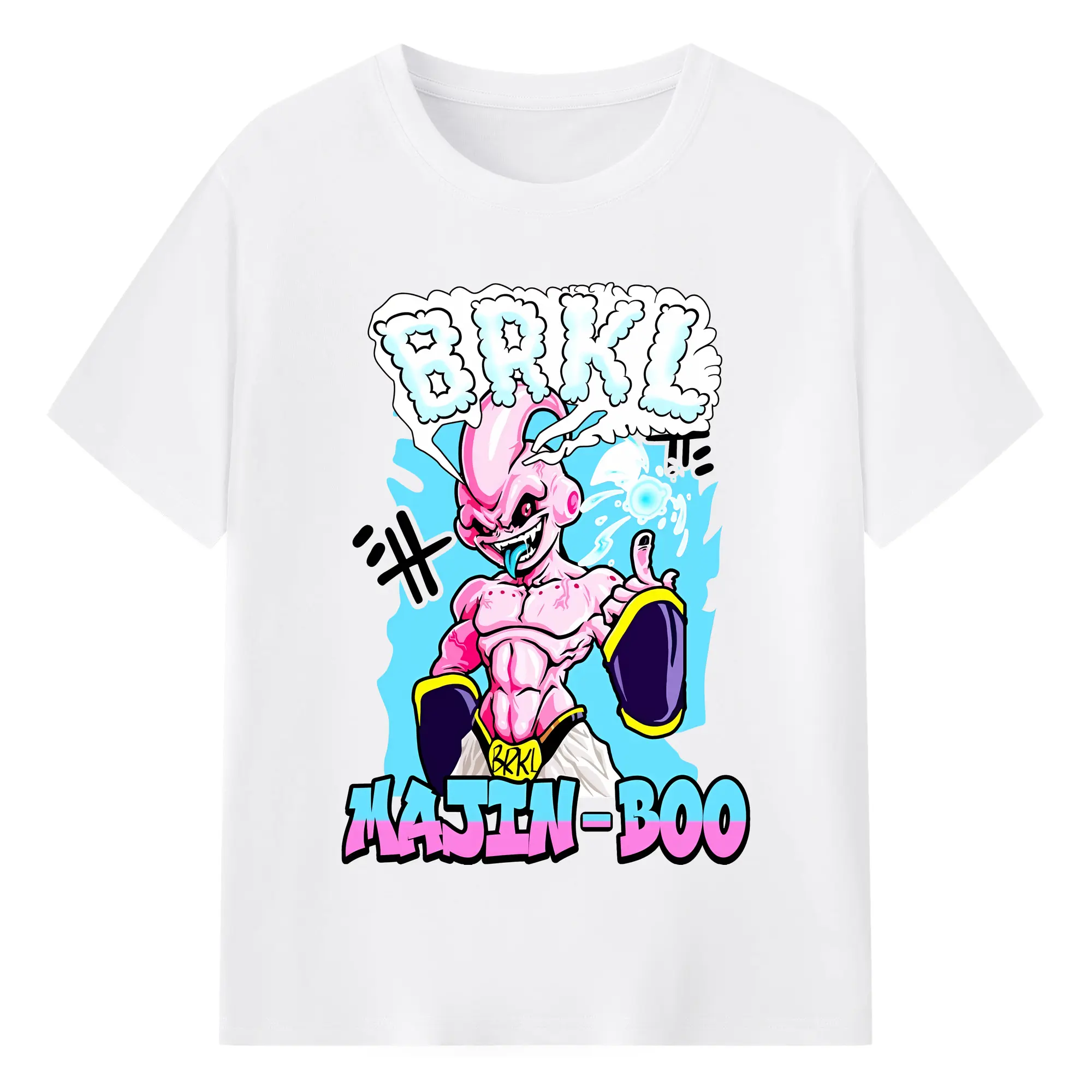 ドラゴンボール グッズ まじん ブウ - 綿100％ 半袖Tシャツ ・ フロントプリント ・ 快適 通気性 ・ 日常使い 散歩 スポーツ用