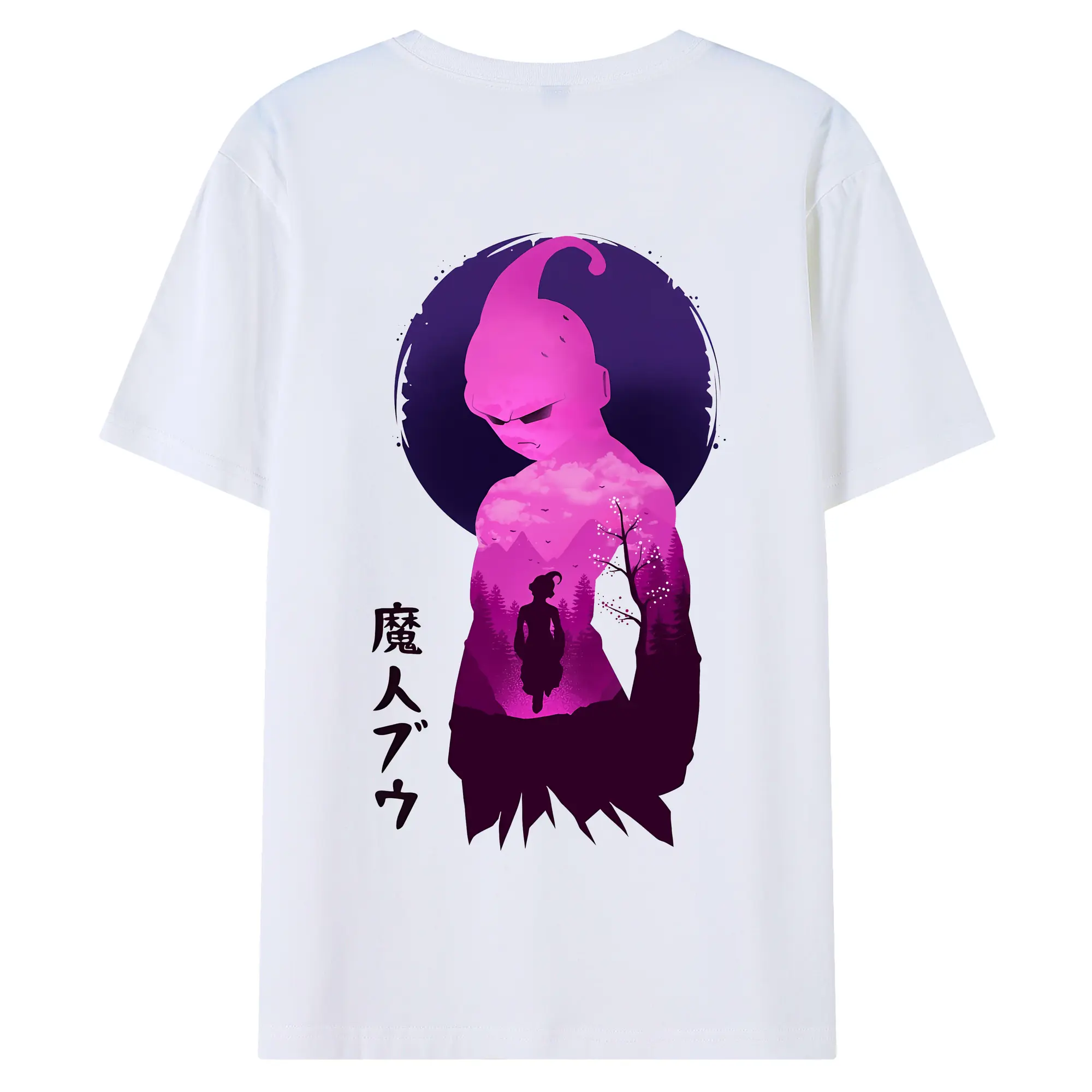 ドラゴンボール グッズ まじん ブウ - 綿100％ 半袖Tシャツ ・ バックプリント ・ 快適 通気性 ・ 日常使い 散歩 スポーツ用