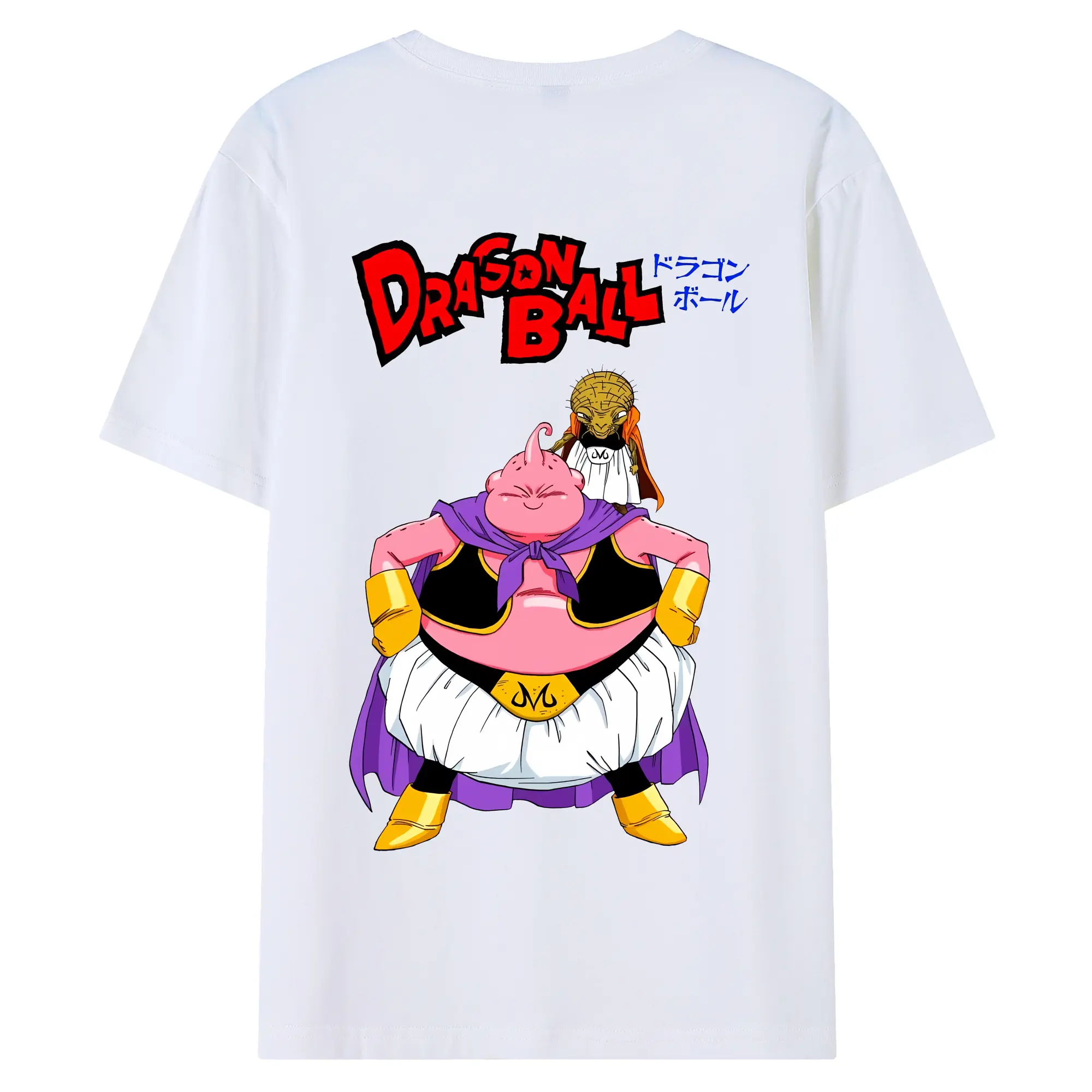 ドラゴンボール グッズ まじん ブウ - 綿100％ 半袖Tシャツ ・ バックプリント ・ 快適 通気性 ・ 日常使い 散歩 スポーツ用