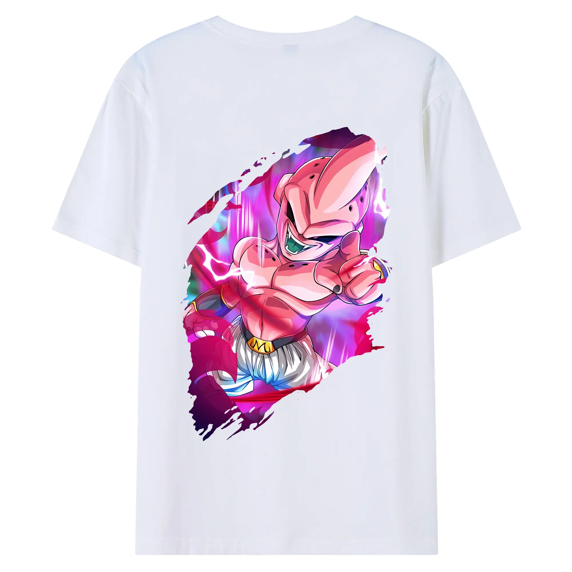 ドラゴンボール グッズ まじん ブウ - 綿100％ 半袖Tシャツ ・ バックプリント ・ 快適 通気性 ・ 日常使い 散歩 スポーツ用