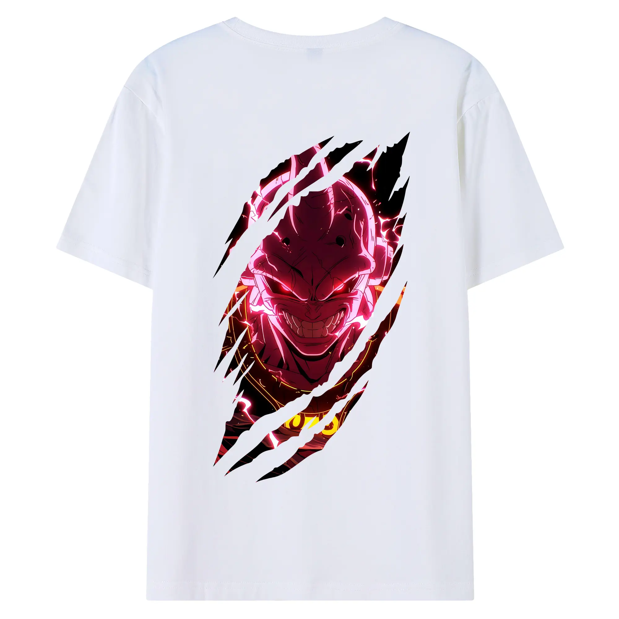 ドラゴンボール グッズ まじん ブウ - 綿100％ 半袖Tシャツ ・ バックプリント ・ 快適 通気性 ・ 日常使い 散歩 スポーツ用