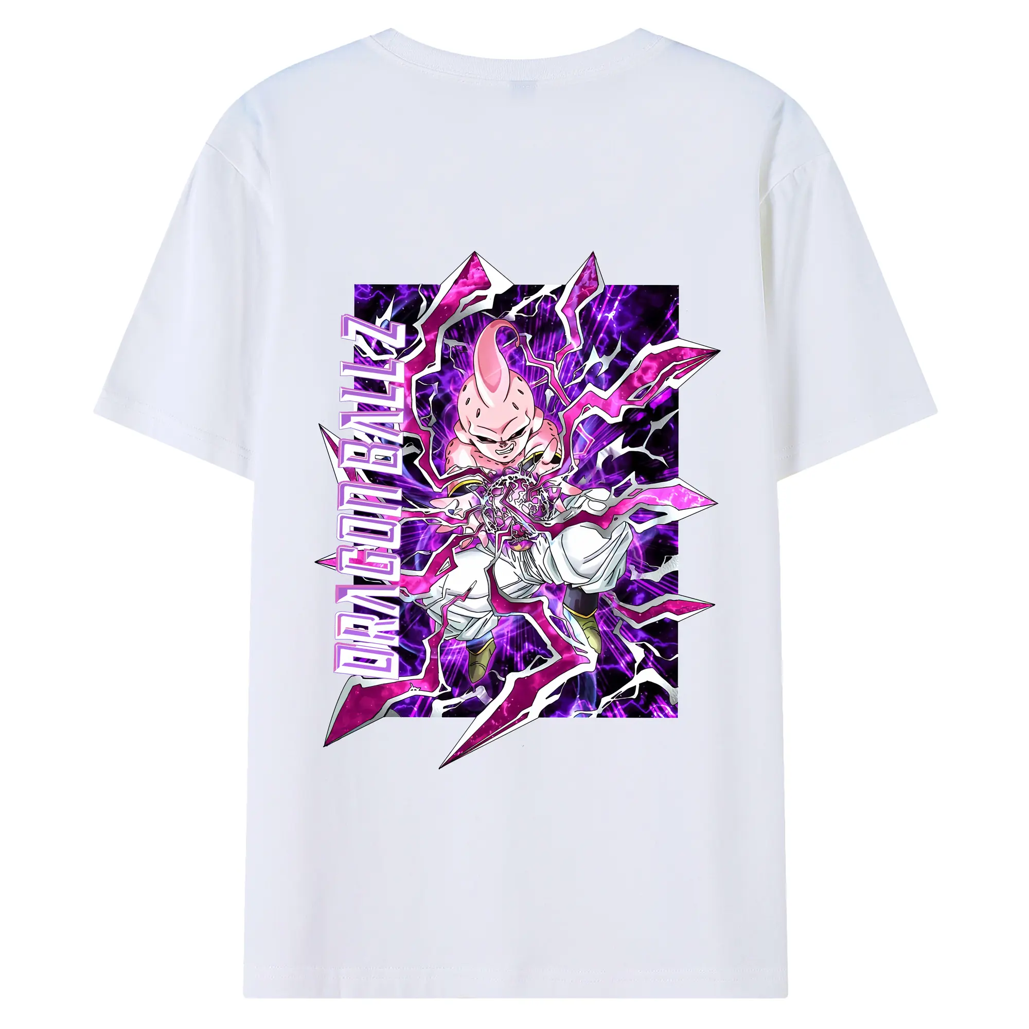 ドラゴンボール グッズ まじん ブウ - 綿100％ 半袖Tシャツ ・ バックプリント ・ 快適 通気性 ・ 日常使い 散歩 スポーツ用