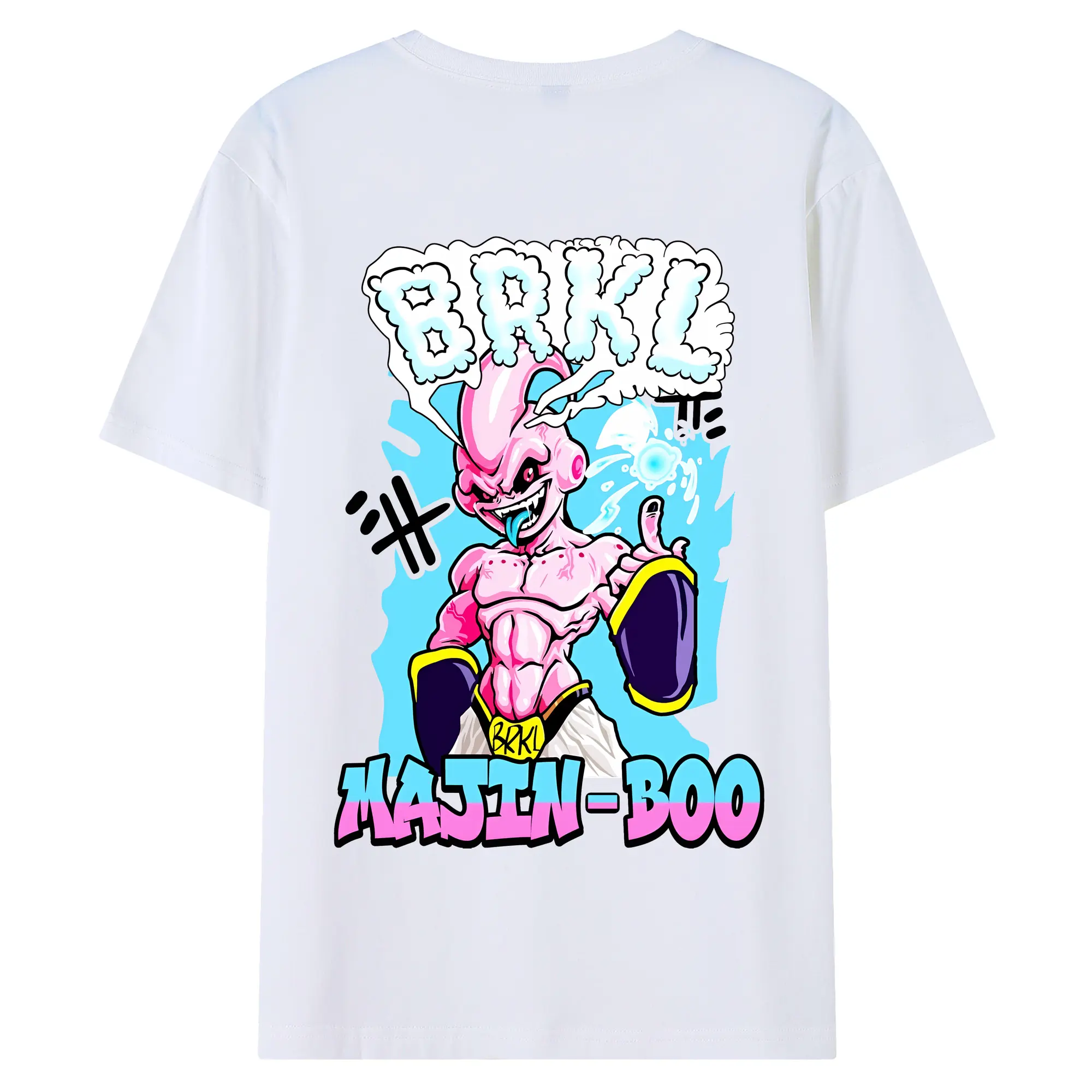 ドラゴンボール グッズ まじん ブウ - 綿100％ 半袖Tシャツ ・ バックプリント ・ 快適 通気性 ・ 日常使い 散歩 スポーツ用