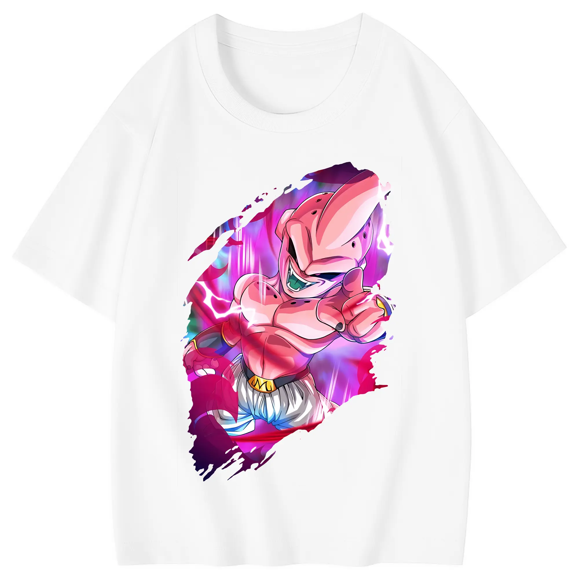 ドラゴンボール グッズ まじん ブウ - 綿100％ キッズTシャツ ・ フロントプリント ・ 快適 通気性 ・ スポーツ カジュアル 散歩用