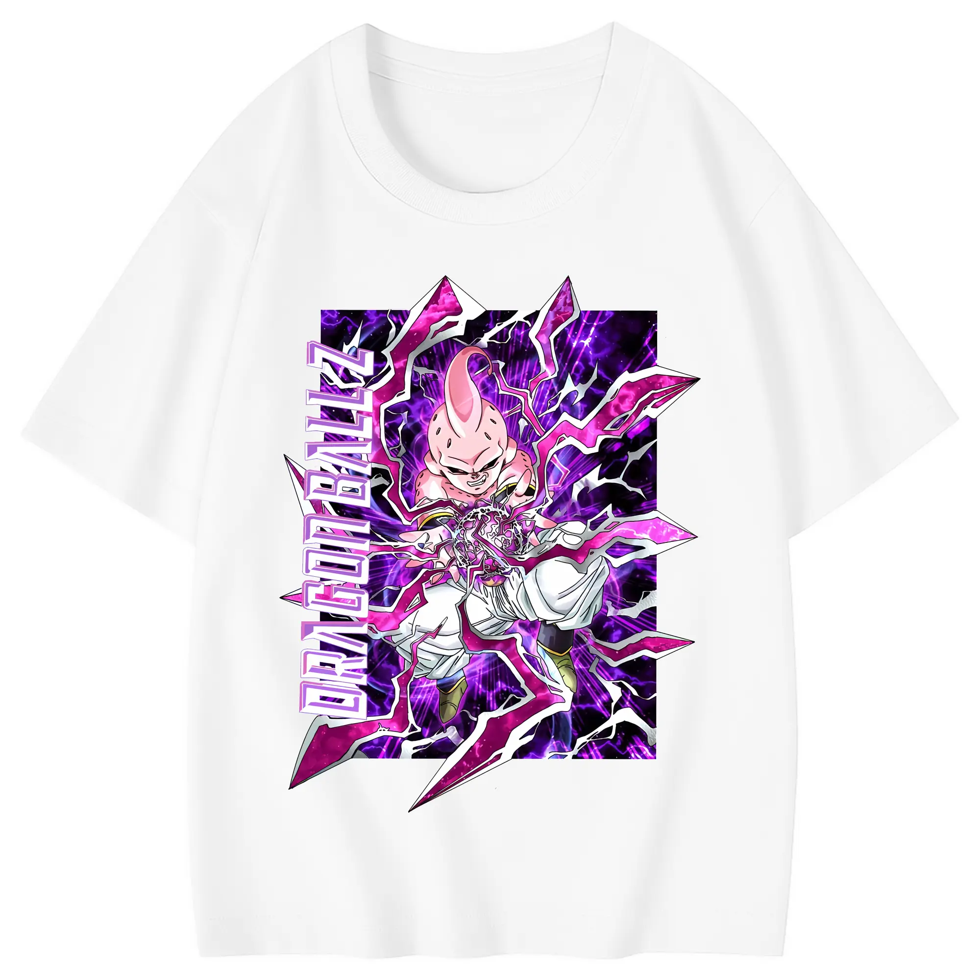 ドラゴンボール グッズ まじん ブウ - 綿100％ キッズTシャツ ・ フロントプリント ・ 快適 通気性 ・ スポーツ カジュアル 散歩用