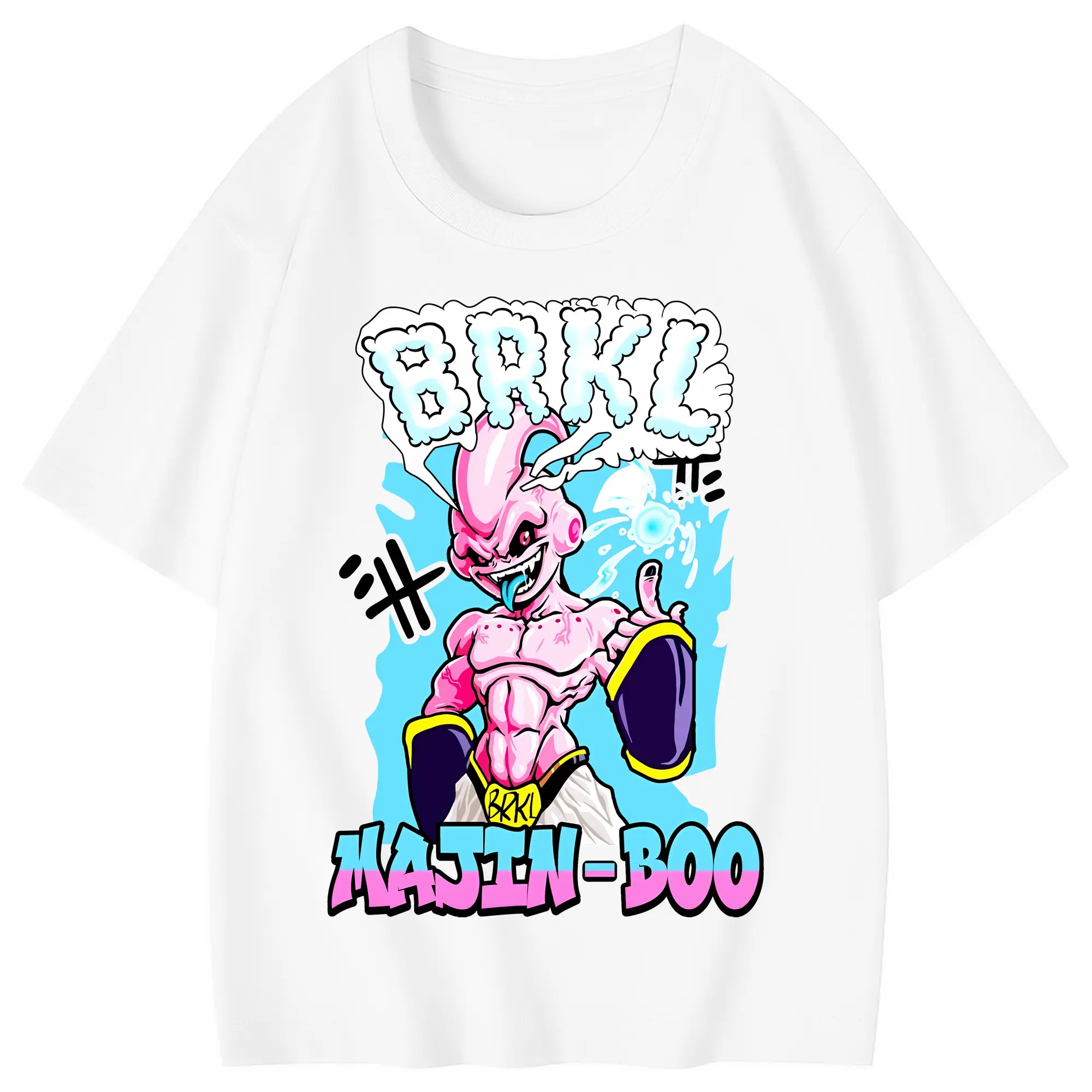 ドラゴンボール グッズ まじん ブウ - 綿100％ キッズTシャツ ・ フロントプリント ・ 快適 通気性 ・ スポーツ カジュアル 散歩用