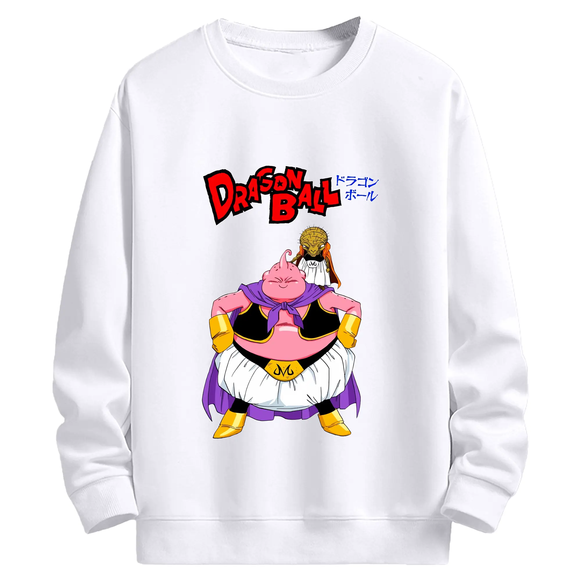 ドラゴンボール グッズ まじん ブウ - 高品質 クルーネック スウェット ・ コットン59％ ポリエステル41％ ・ ユニセックス 長袖 トレーナー ・ カジュアル デイリー スポーツ 散歩用