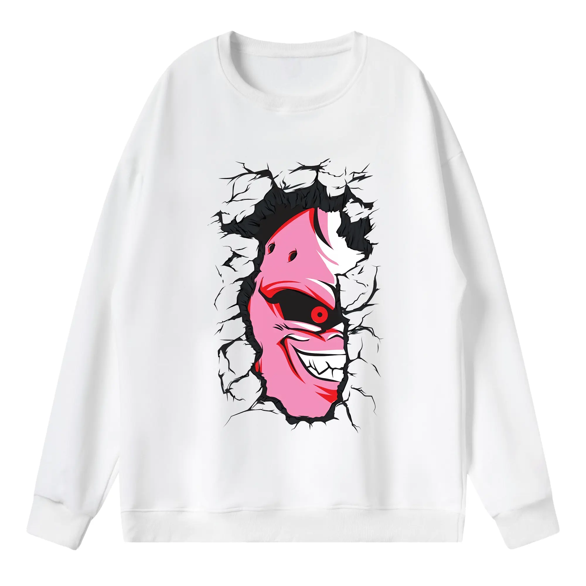 ドラゴンボール グッズ まじん ブウ - 薄手 クルーネック スウェット 裏毛260g · ポリエステル 春秋向け カジュアル 男女兼用 · トレーナー デイリー スポーツ 散歩に最適