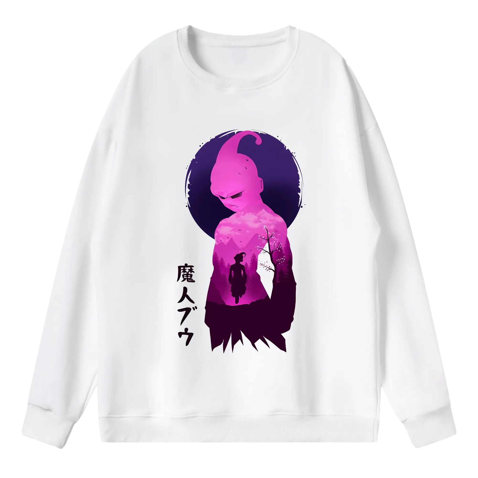 ドラゴンボール グッズ まじん ブウ - 薄手 クルーネック スウェット 裏毛260g · ポリエステル 春秋向け カジュアル 男女兼用 · トレーナー デイリー スポーツ 散歩に最適