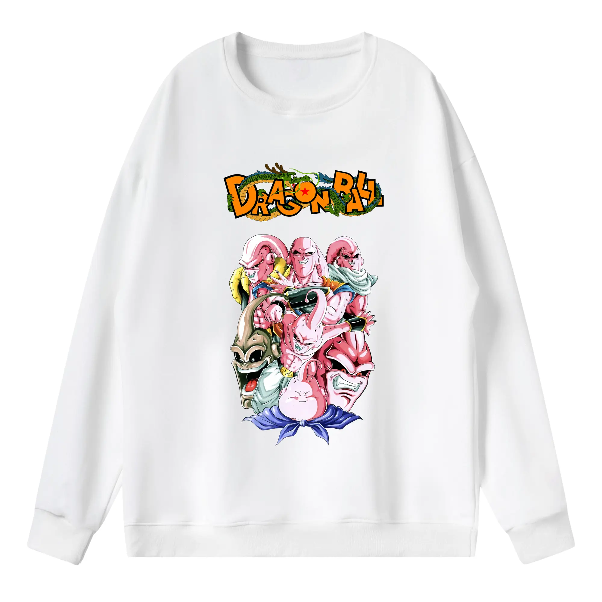 ドラゴンボール グッズ まじん ブウ - 薄手 クルーネック スウェット 裏毛260g · ポリエステル 春秋向け カジュアル 男女兼用 · トレーナー デイリー スポーツ 散歩に最適