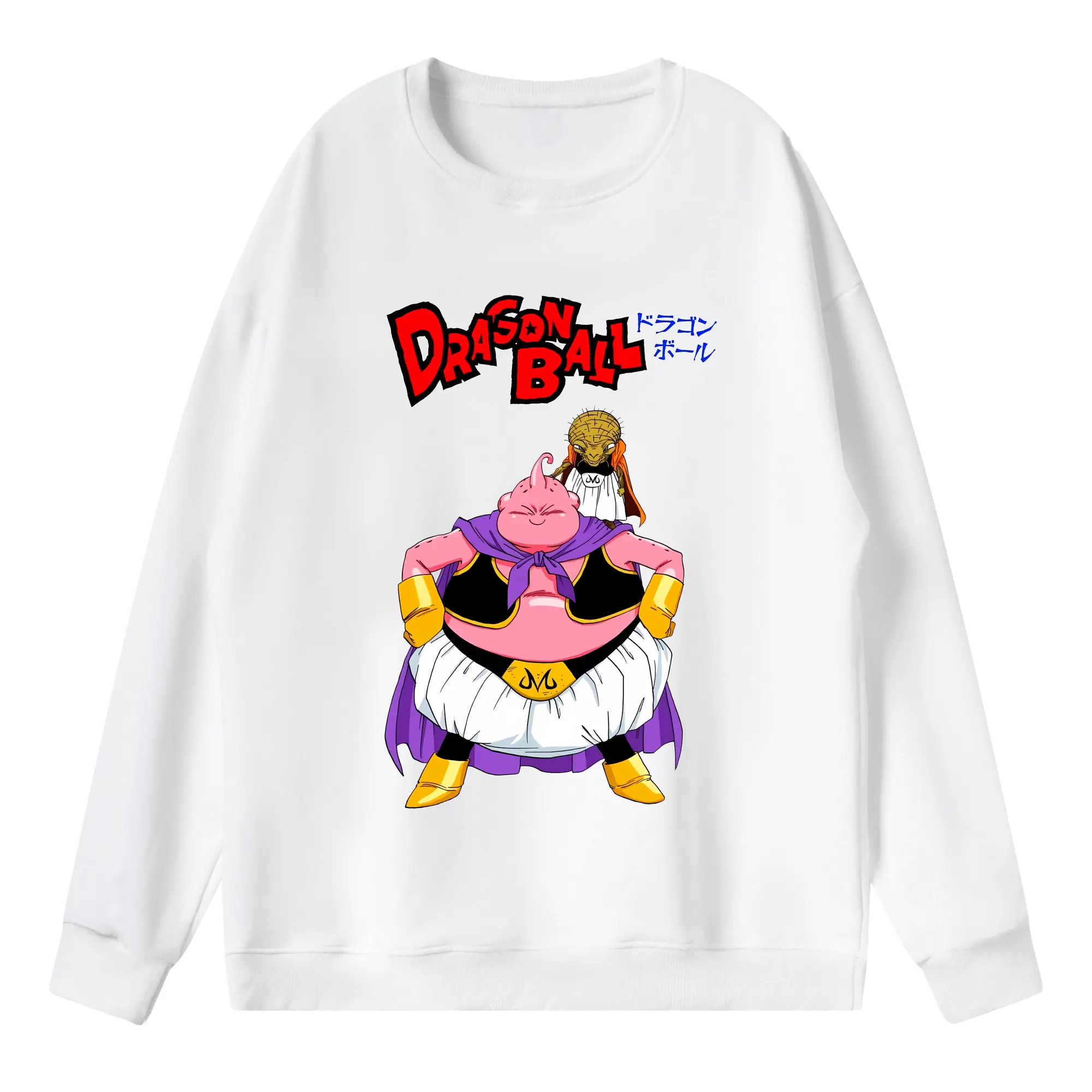 ドラゴンボール グッズ まじん ブウ - 薄手 クルーネック スウェット 裏毛260g · ポリエステル 春秋向け カジュアル 男女兼用 · トレーナー デイリー スポーツ 散歩に最適
