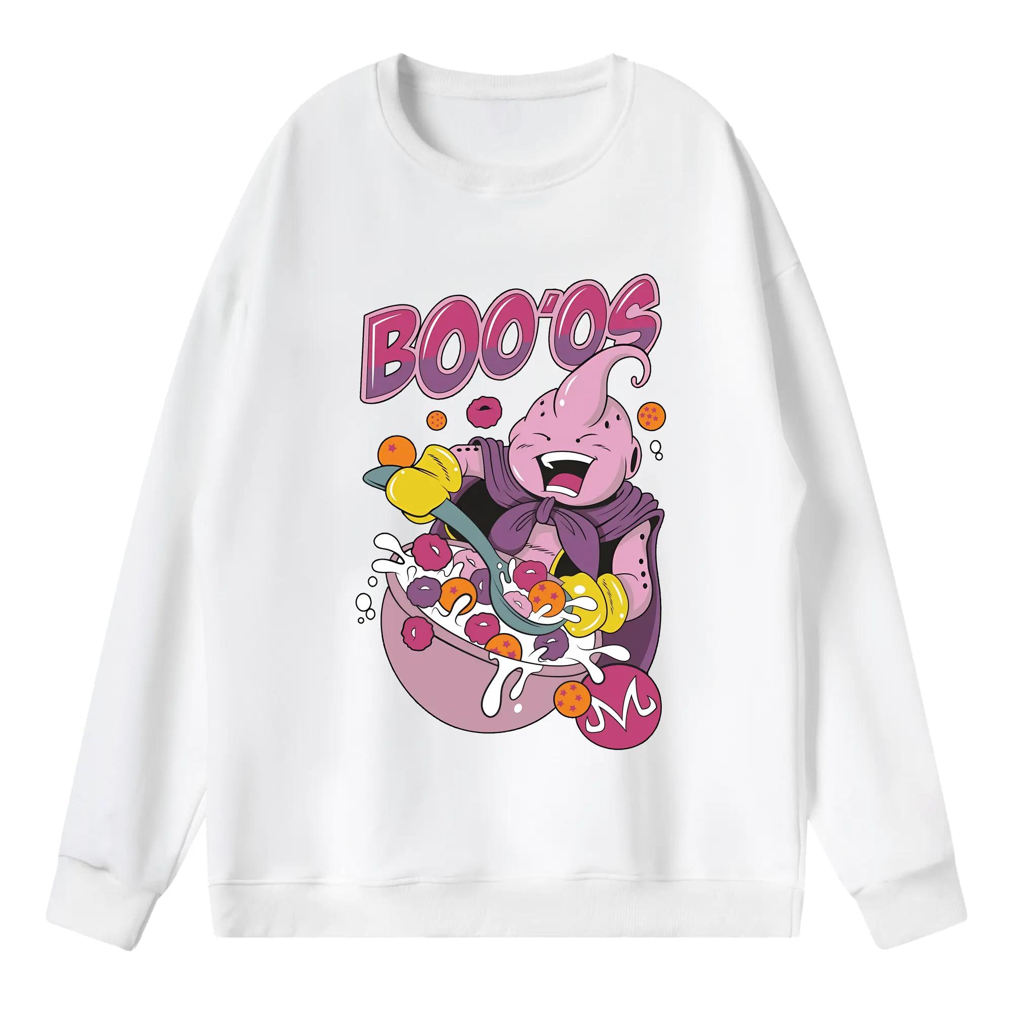 ドラゴンボール グッズ まじん ブウ - 薄手 クルーネック スウェット 裏毛260g · ポリエステル 春秋向け カジュアル 男女兼用 · トレーナー デイリー スポーツ 散歩に最適