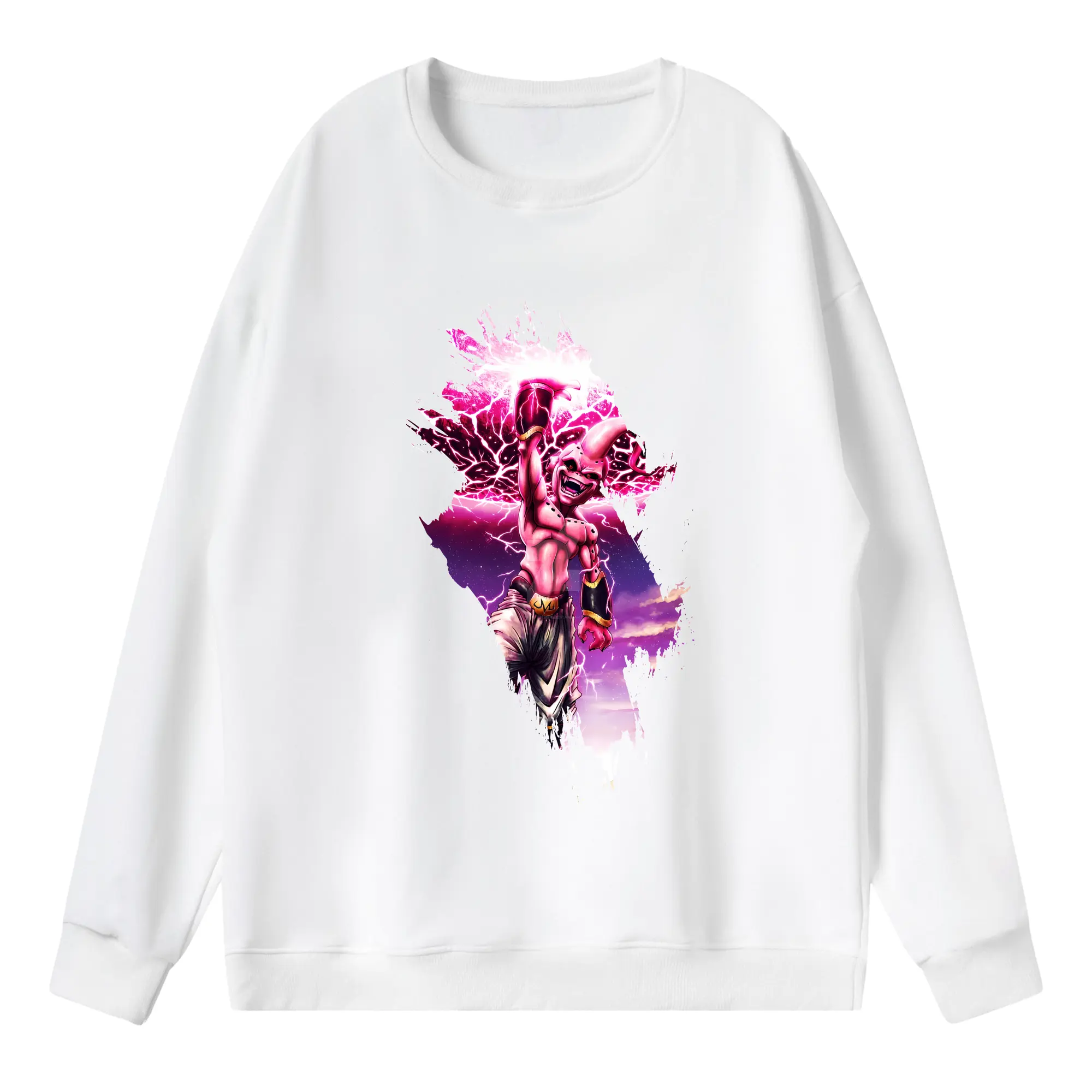 ドラゴンボール グッズ まじん ブウ - 薄手 クルーネック スウェット 裏毛260g · ポリエステル 春秋向け カジュアル 男女兼用 · トレーナー デイリー スポーツ 散歩に最適