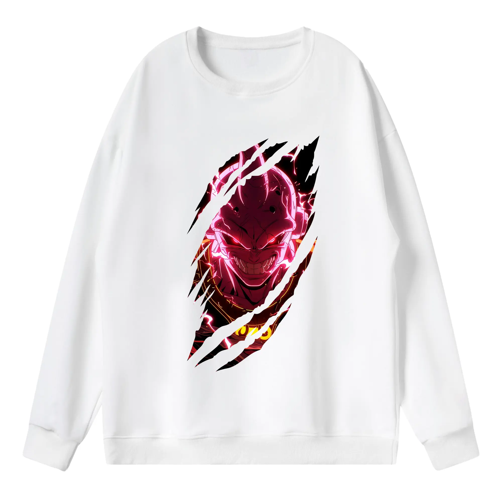 ドラゴンボール グッズ まじん ブウ - 薄手 クルーネック スウェット 裏毛260g · ポリエステル 春秋向け カジュアル 男女兼用 · トレーナー デイリー スポーツ 散歩に最適