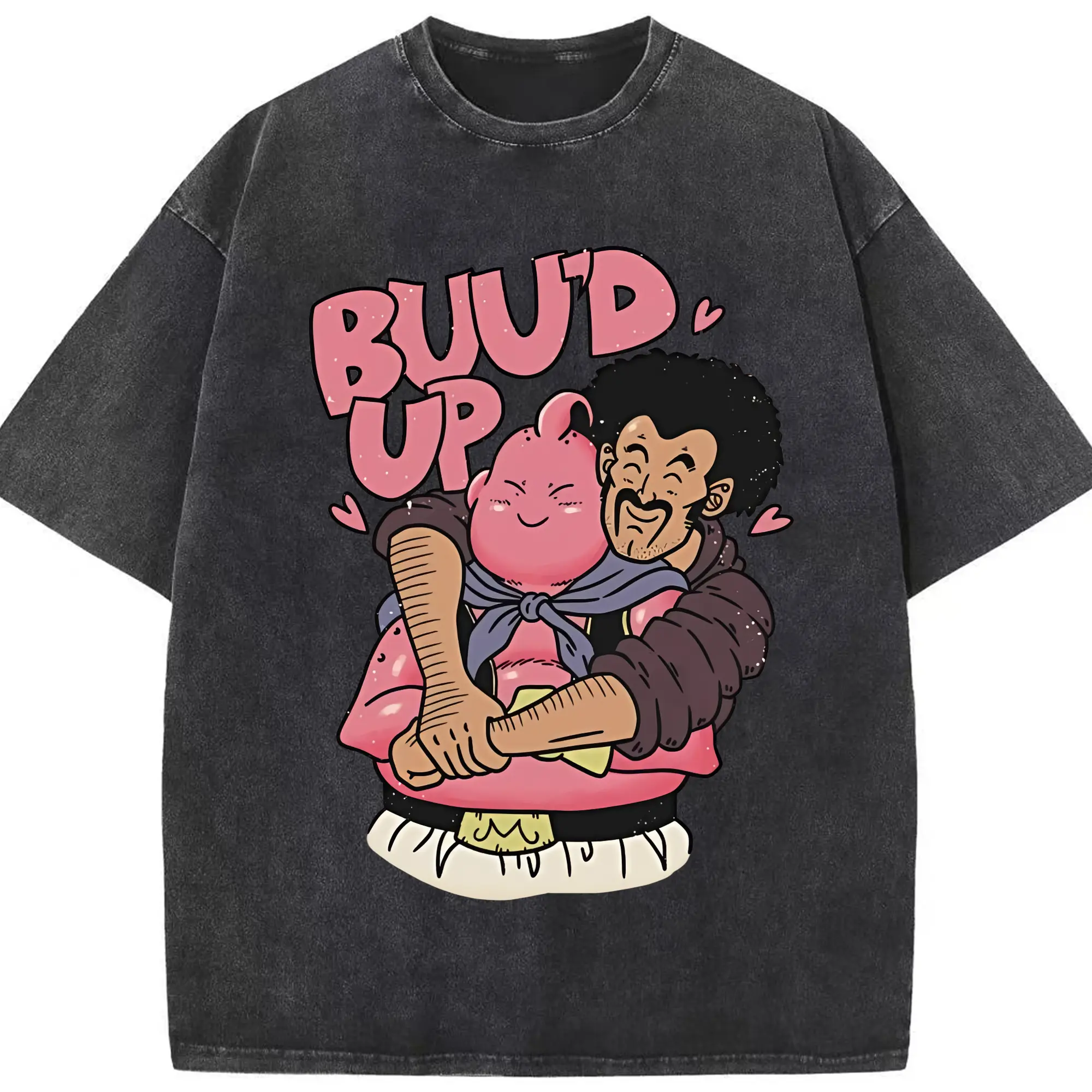 ドラゴンボール グッズ まじん ブウ - 綿100％ ヴィンテージ風 半袖Tシャツ ・ フロントプリント ・ 柔らか肌触り ・ 通気性 快適 ・ スポーツ カジュアル 外出用