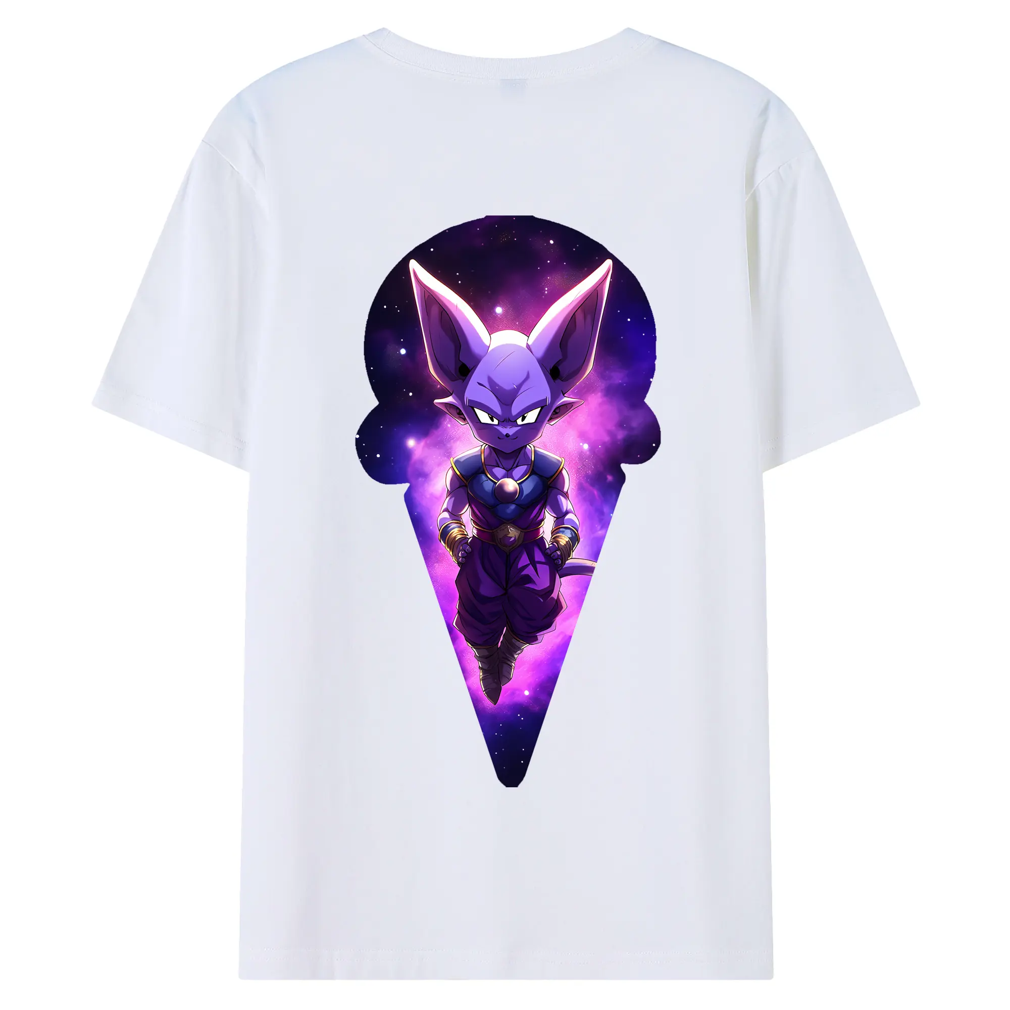 ドラゴンボール グッズ ビルス - 綿100％ 半袖Tシャツ ・ バックプリント ・ 快適 通気性 ・ 日常使い 散歩 スポーツ用