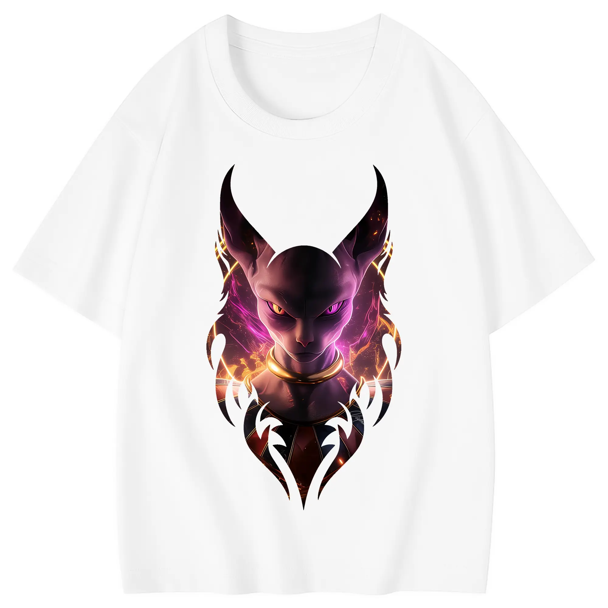 ドラゴンボール グッズ ビルス - 綿100％ キッズTシャツ ・ フロントプリント ・ 快適 通気性 ・ スポーツ カジュアル 散歩用